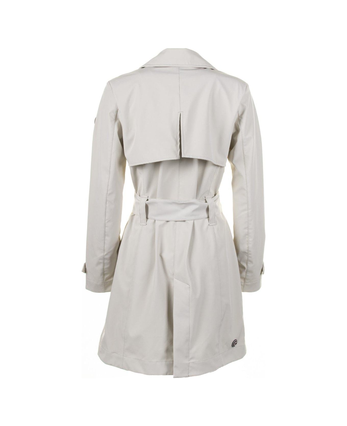 Colmar Logo-patch Double-breasted Belted Trench Coat - Porcellana