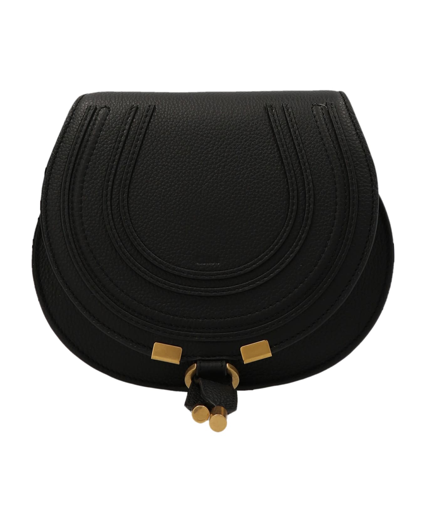 Chloé 'saddle Marcie' Small Crossbody Bag - Black