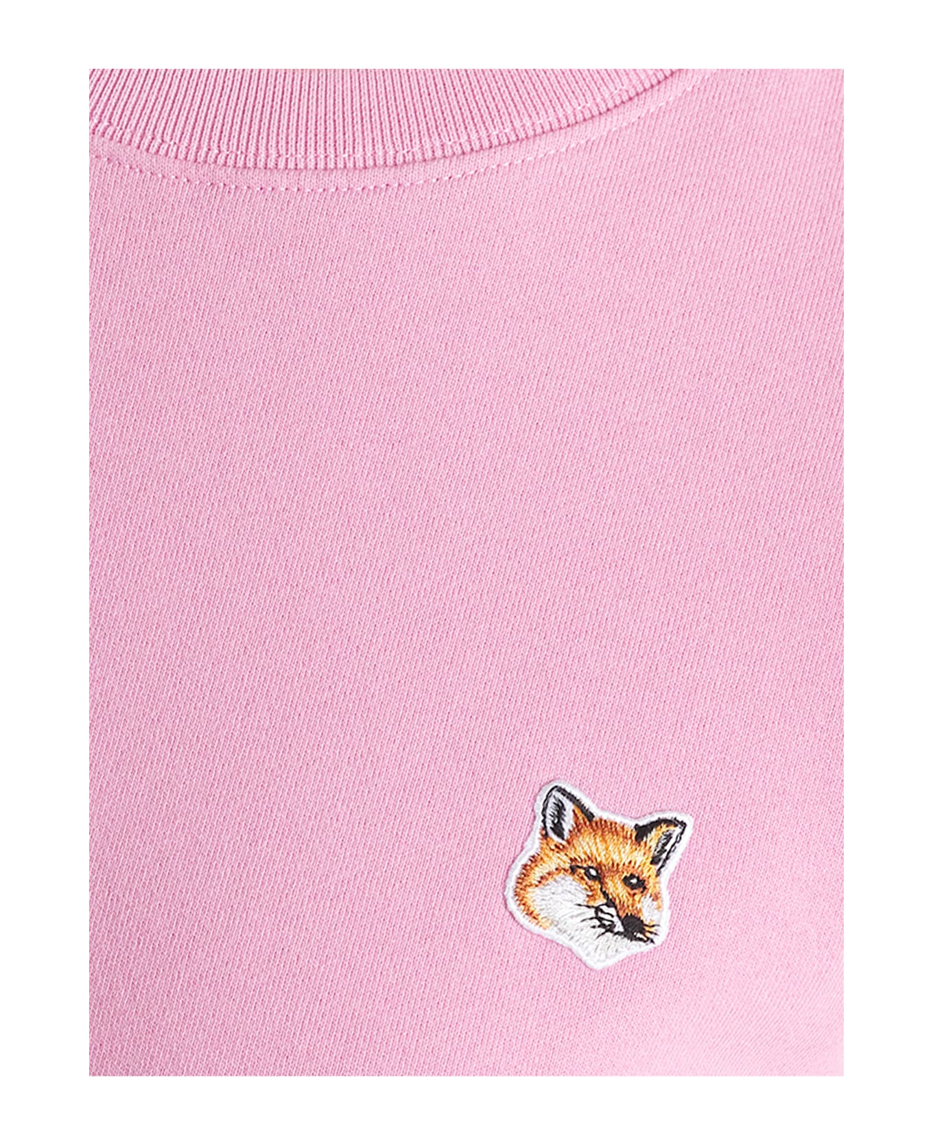Maison Kitsuné Cotton Sweatshirt With Iconic Embroidered Logo On The Front