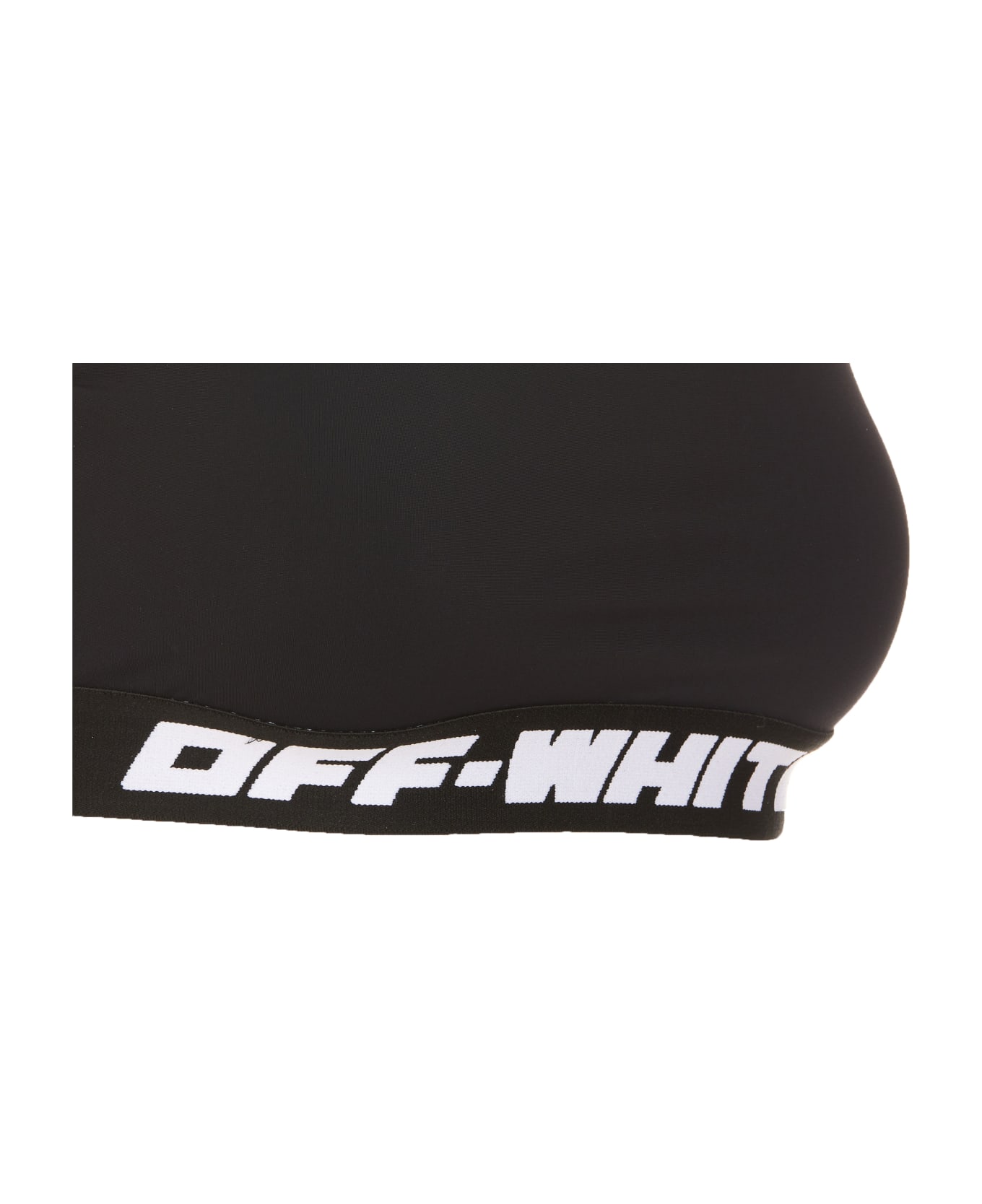 Off-White Logo Band Bra - Nero