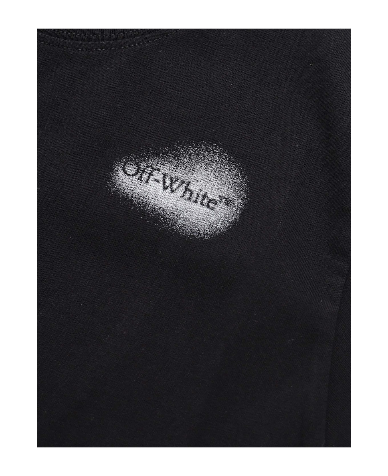 Off-White Arrow Spray Tee S/s Black - White - BLACK