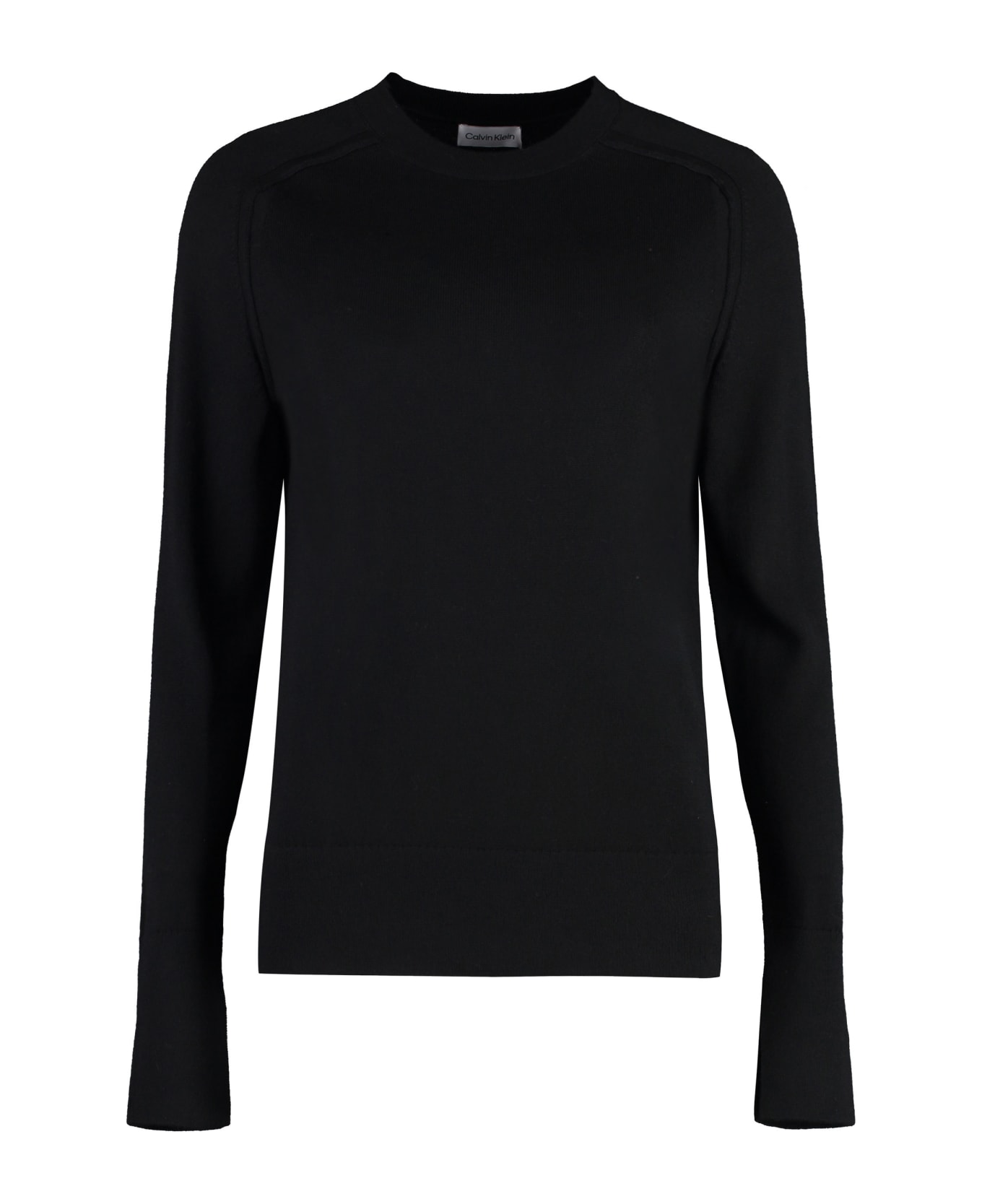 Calvin Klein Crew-neck Wool Sweater - black