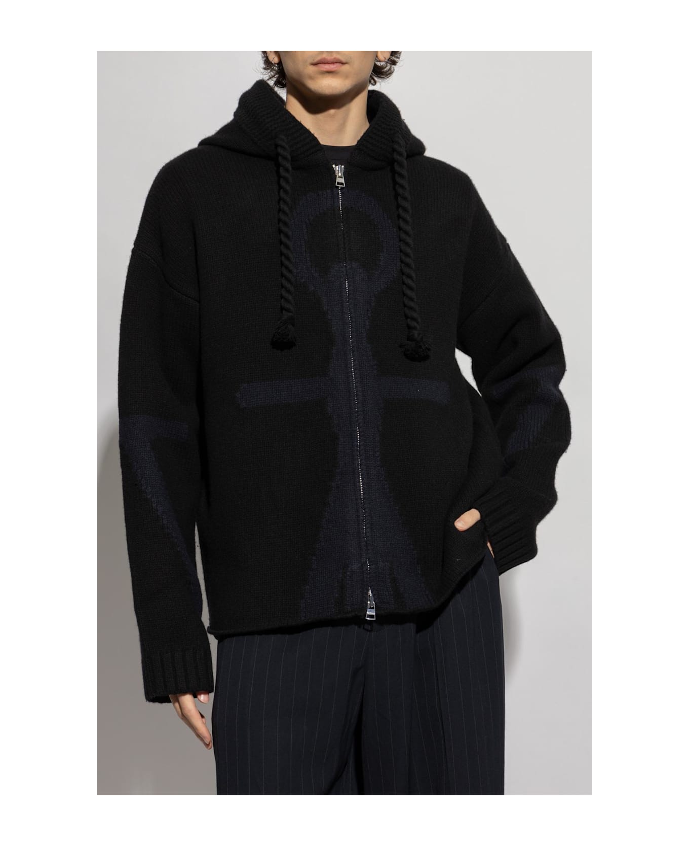 J.W. Anderson Jw Anderson Wool Cardigan - Black