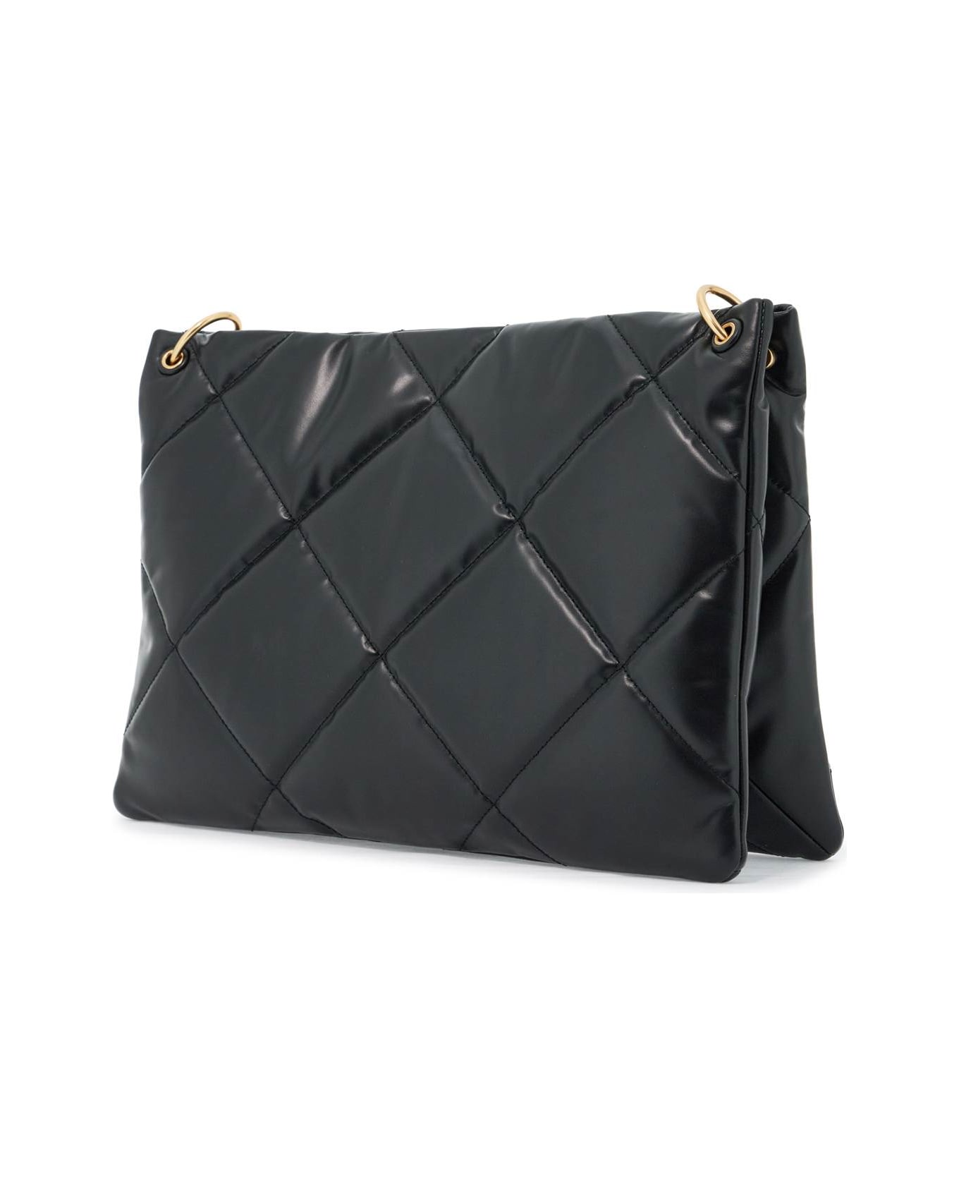 Tory Burch Kira Diamond Quilt Satchel Bag - Black