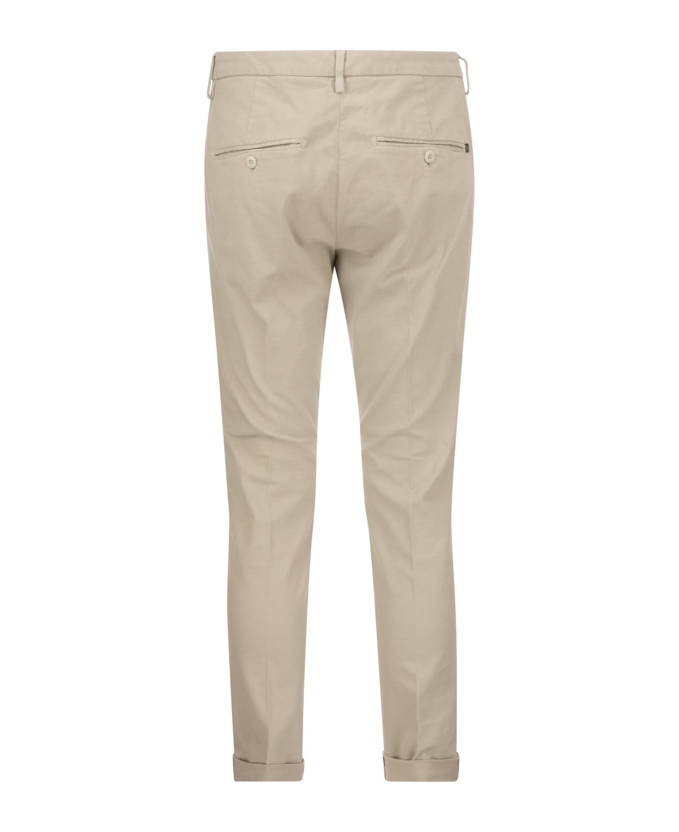 Dondup Gaubert - Slim-fit Gabardine Trousers - White