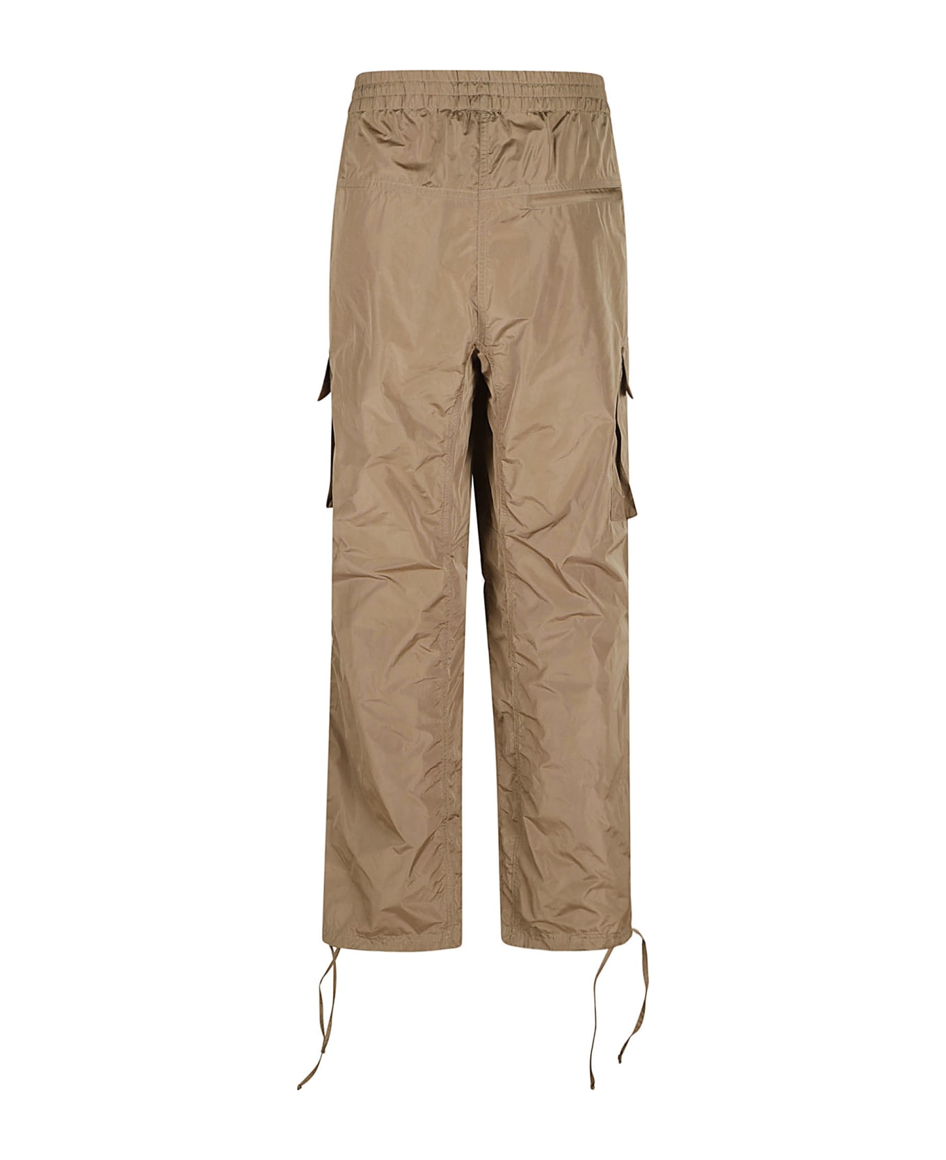 MSGM Cargo Laced Waist Trousers - Military Green ボトムス