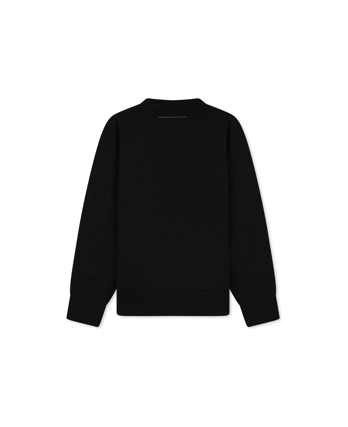 MM6 Maison Margiela S66WU0126P8030H6851 関税送料込 MM6 Maison Margiela Black Sweatshirt For Kids With Numbers