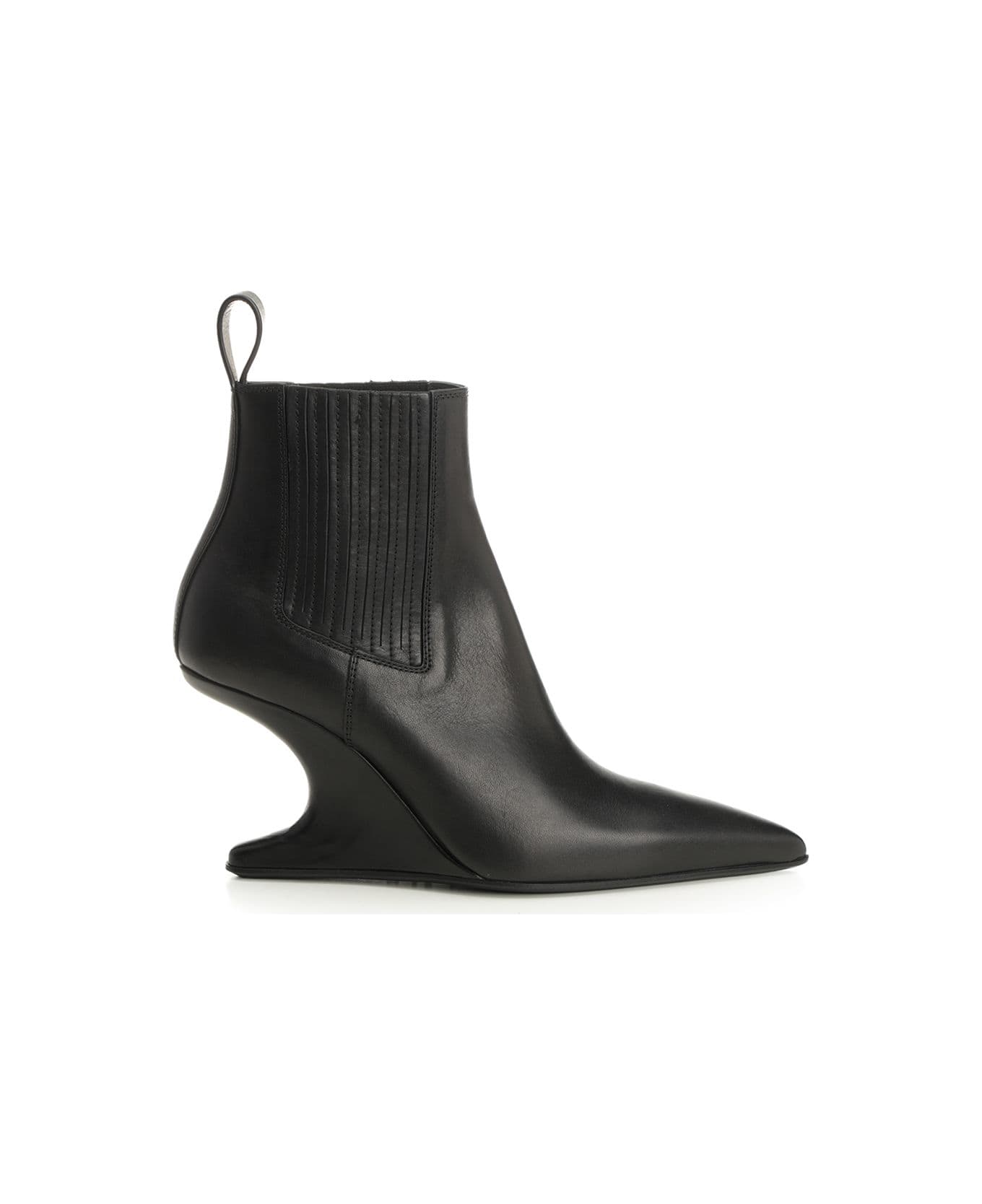 Rick Owens Sharp Ankle Boots - Black