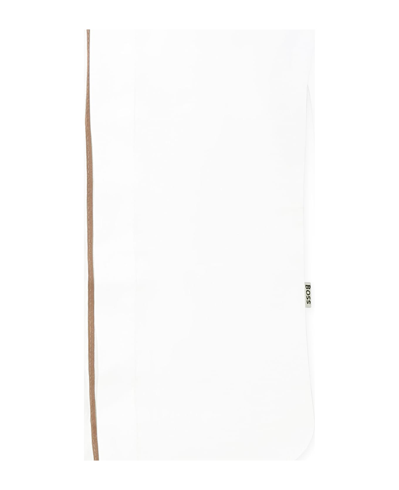 Hugo Boss White Shirt For Boy With Logo - White