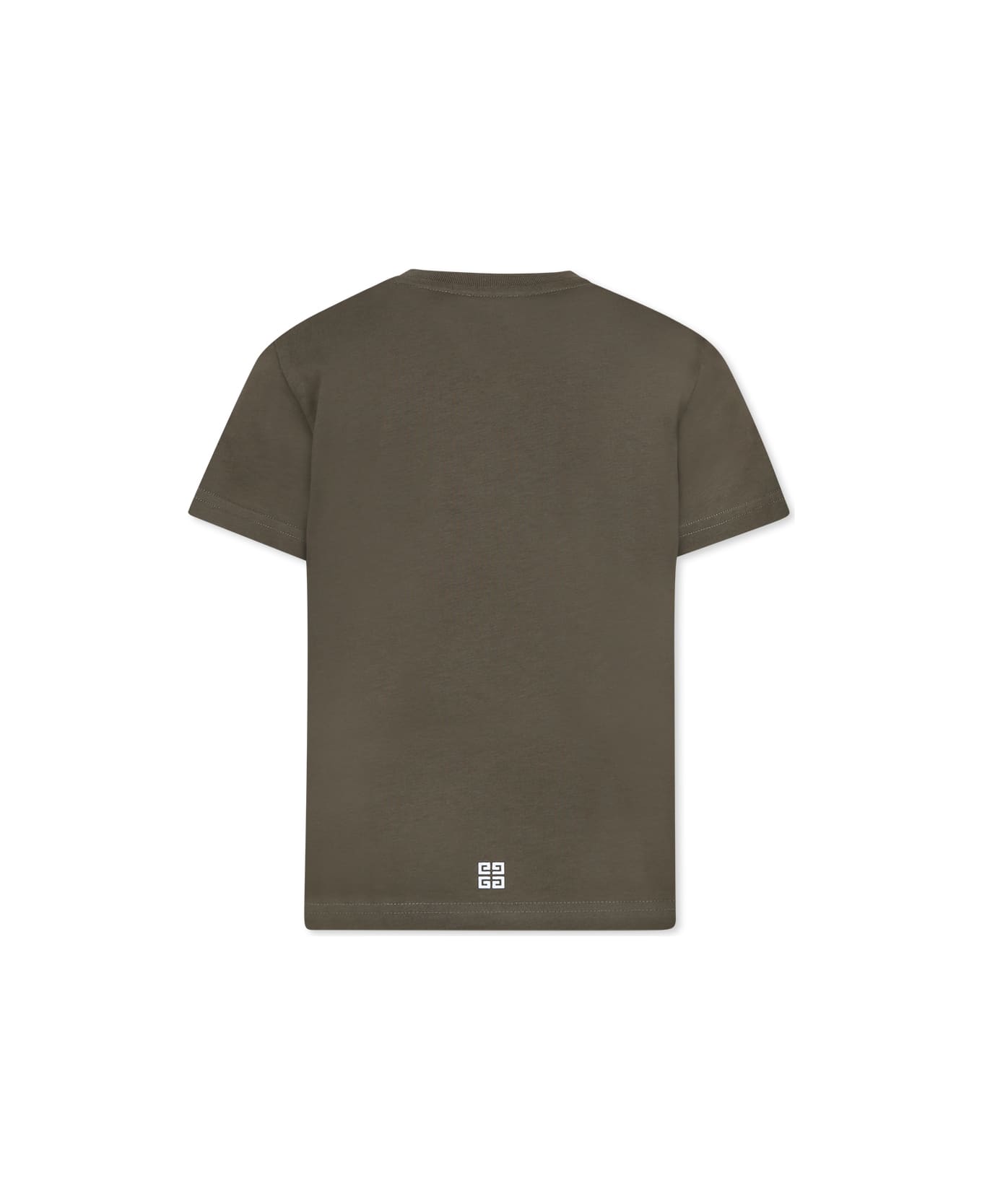Givenchy Green T-shirt For Boy With Logo - Green