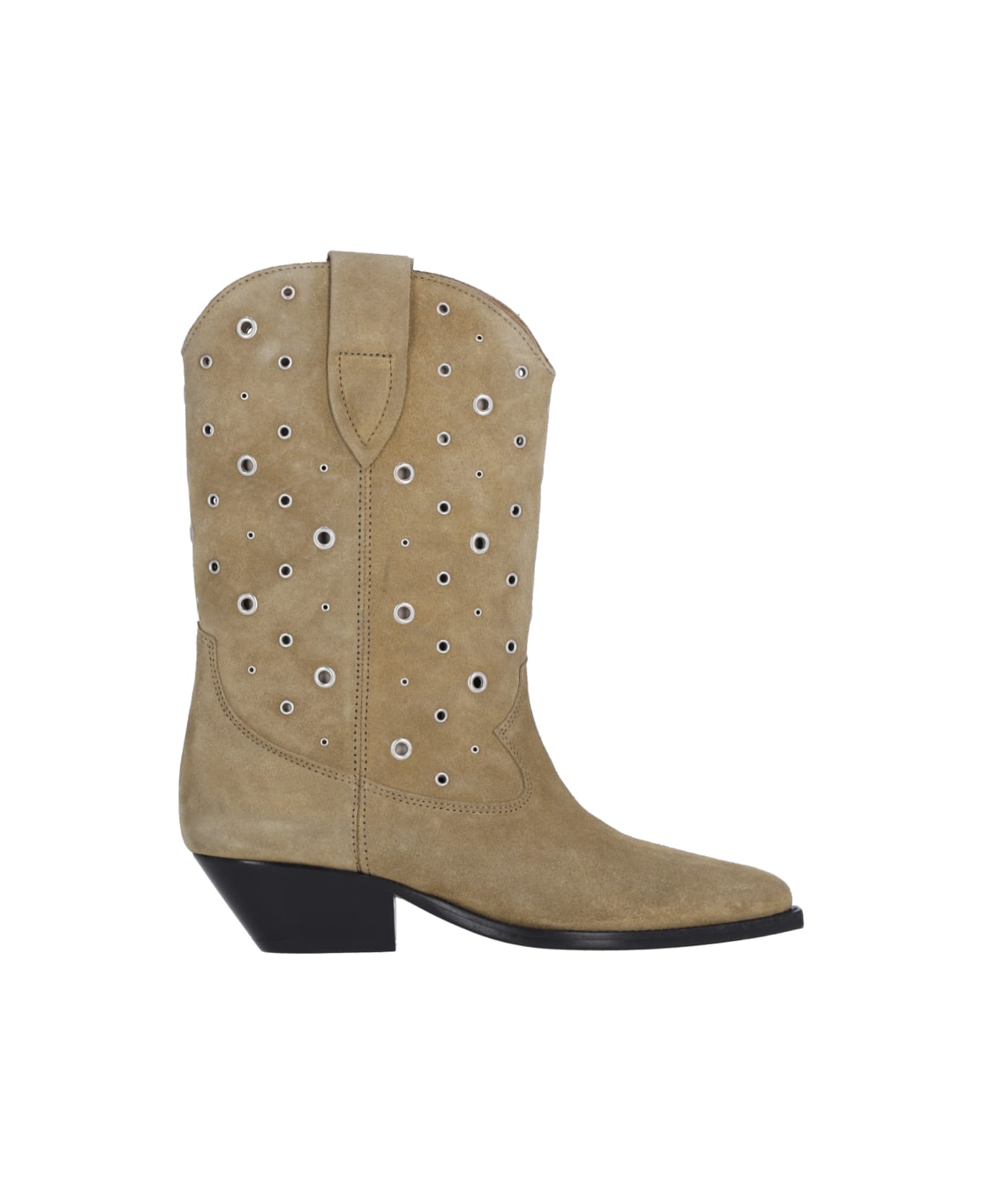 Isabel Marant Studded Texan Boots - Beige