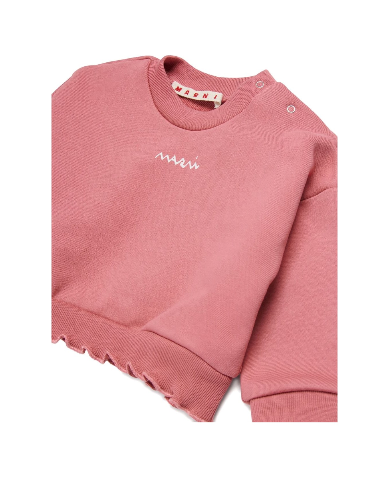 Marni Kids Pink Long-sleeved Crewneck Sweatshirt - Pink