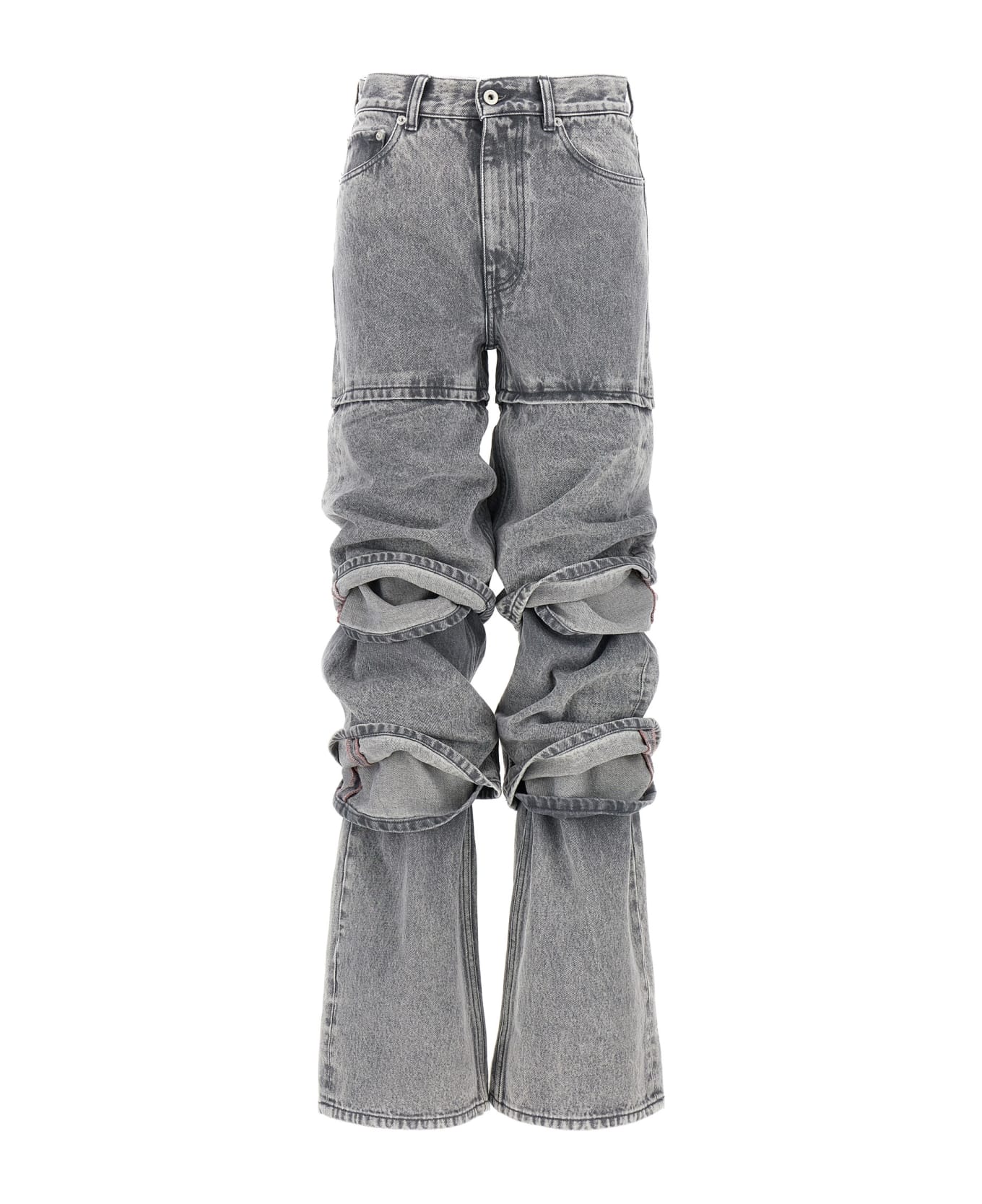 Y/Project 'multi Cuff' Jeans - Gray