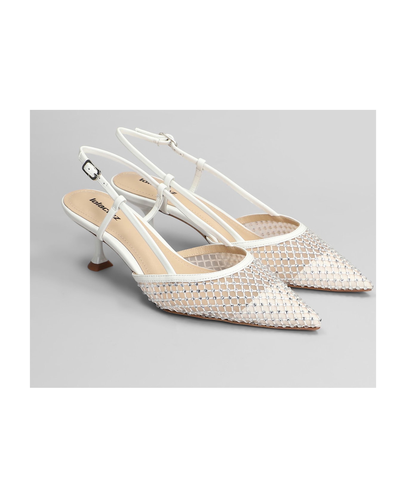 Lola Cruz Carmen Pump 55 Pumps In White Leather - white