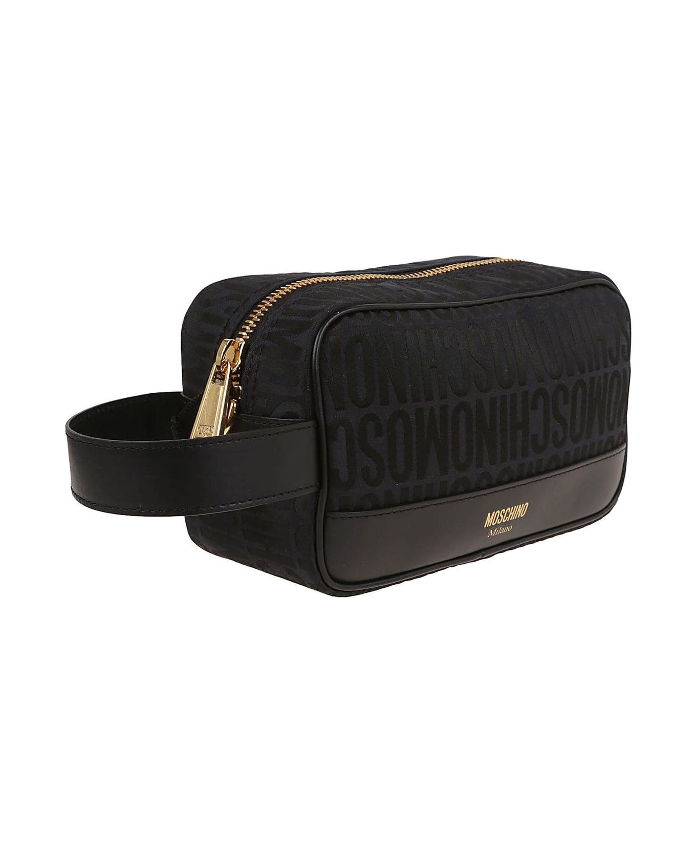 Moschino Logo-jacquard Zipped Makeup Bag - 1555 ベルトバッグ