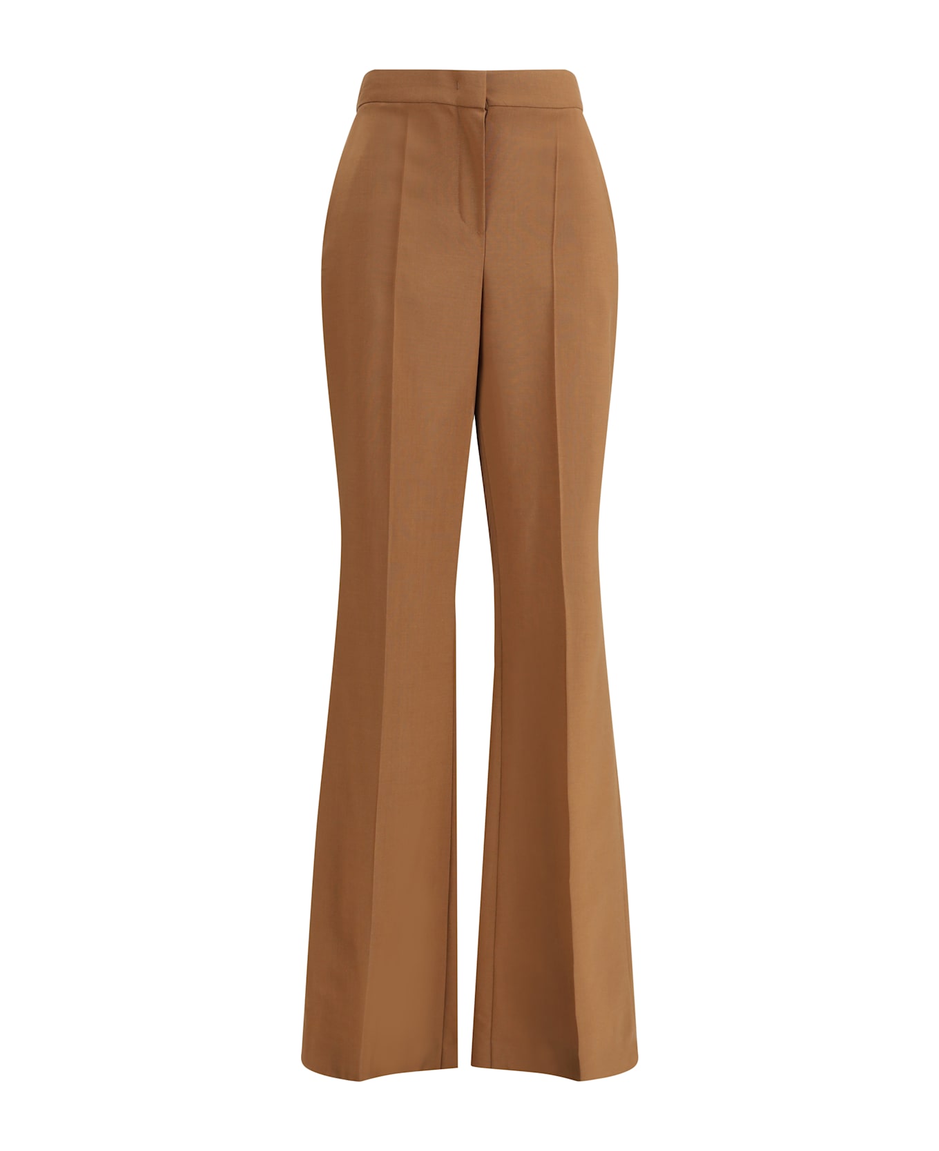 Fendi Wool Charleston Pants - Leather Brown