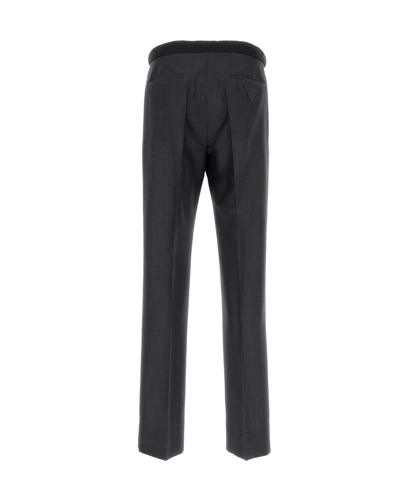 Prada Charcoal Mohair Blend Pant - ANTRACITE