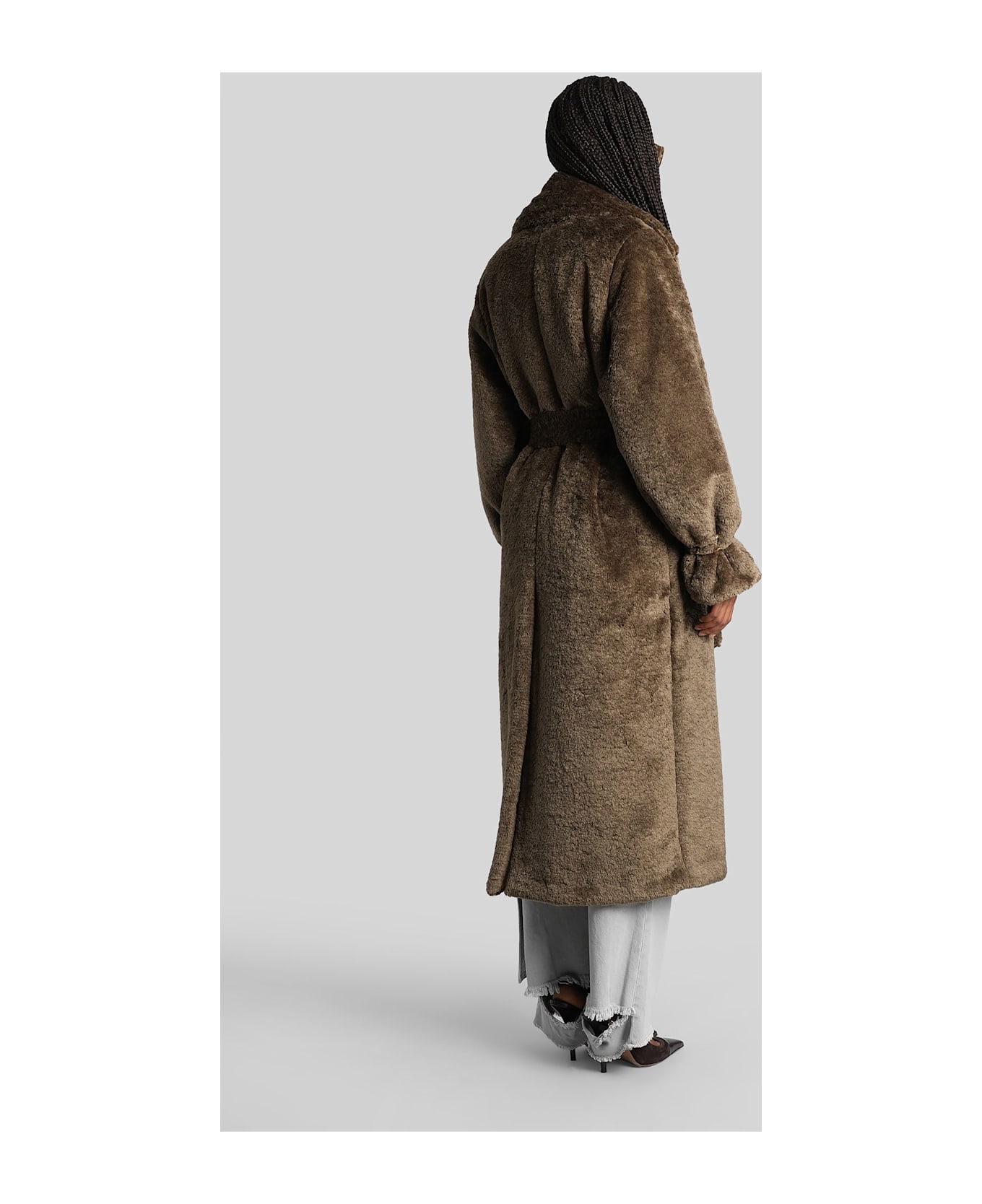 DARKPARK Coat In Green Polyester - green