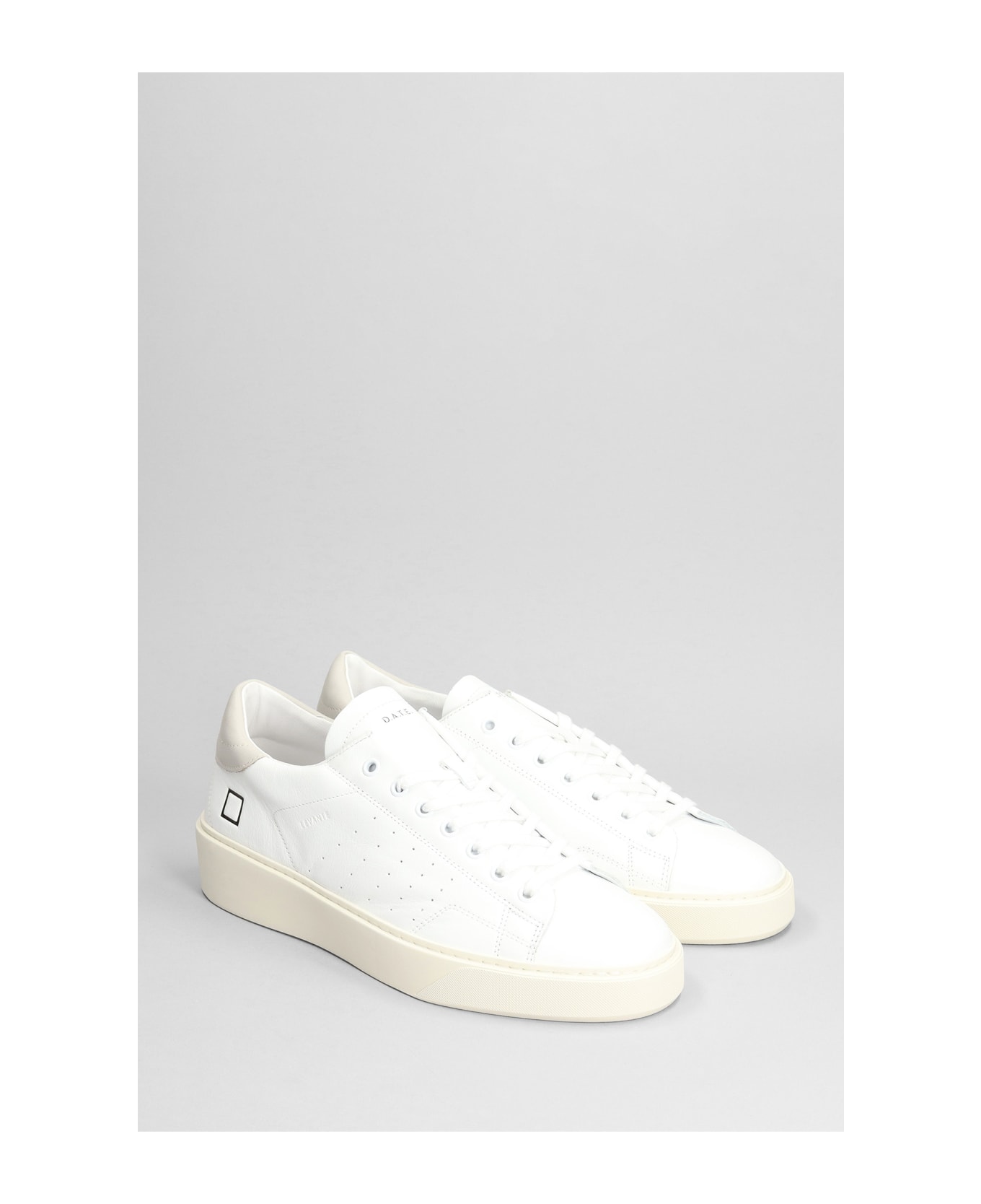 D.A.T.E. Levante Sneakers In White Leather - white スニーカー