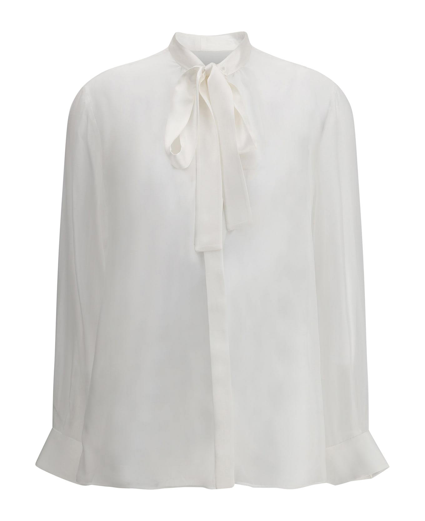 Dolce 
Gabbana Silk Chiffon Shirt - Bianco Ottico
