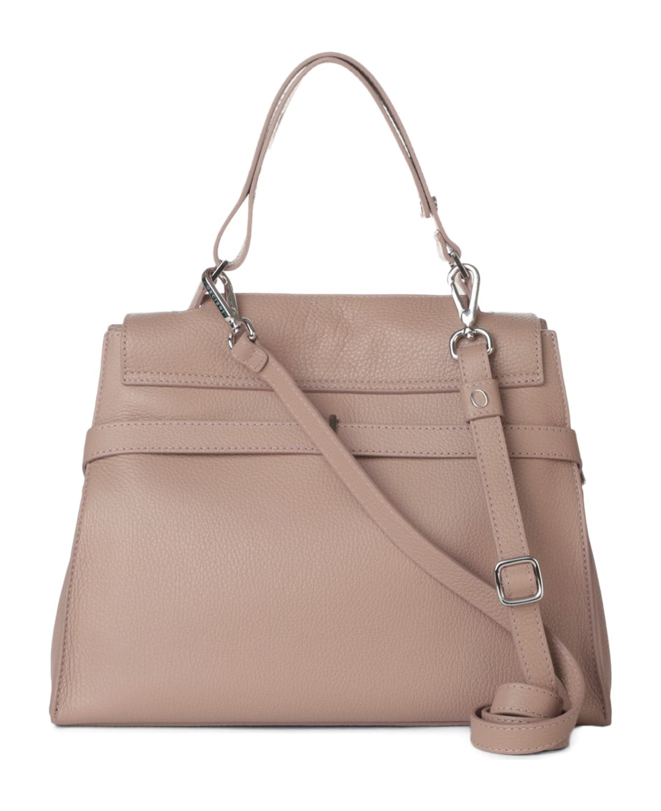 Orciani Sveva Sense Small Leather Handbag - Pink