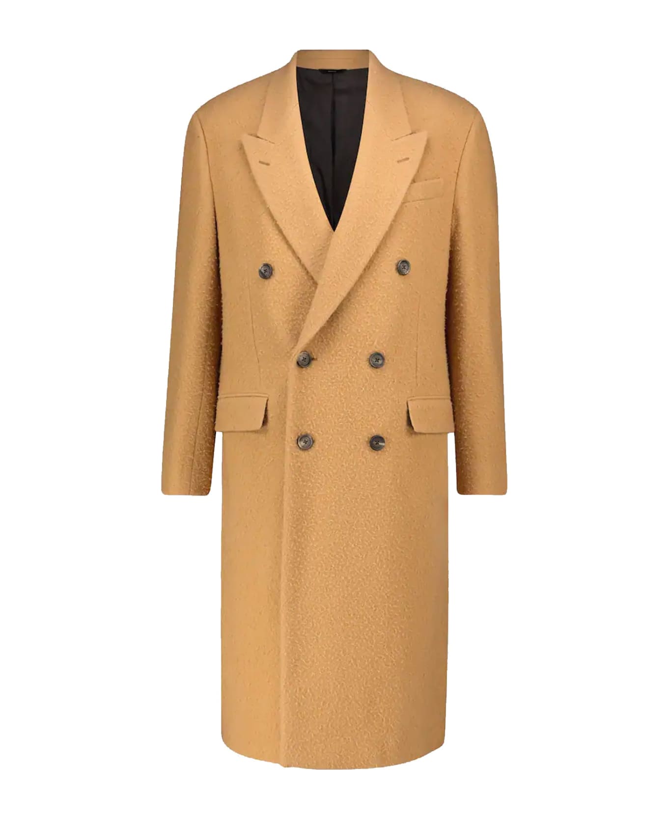 Fendi Wool Long Coat - Brown