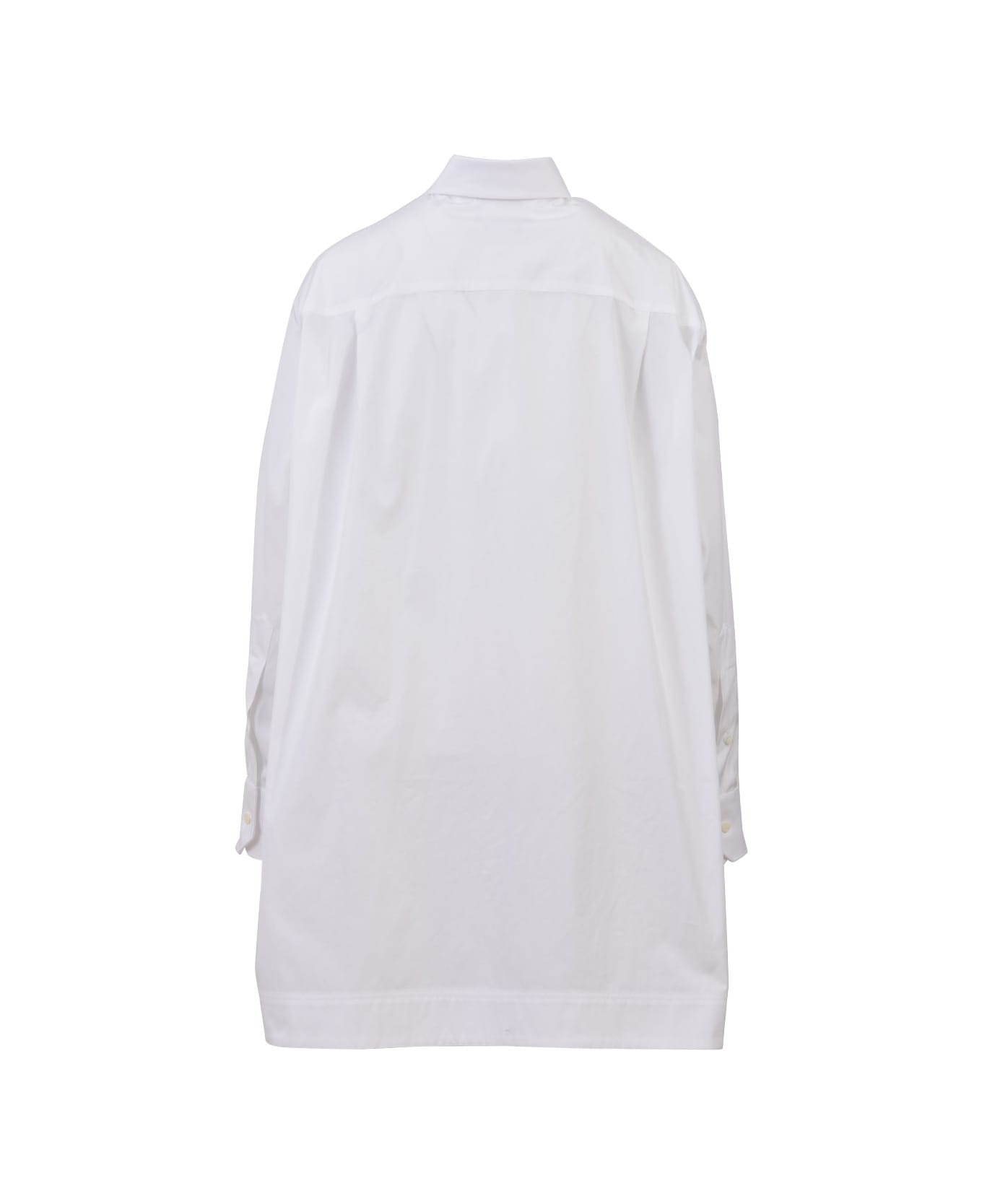 Calvin Klein White Cotton Shirt - WHITE