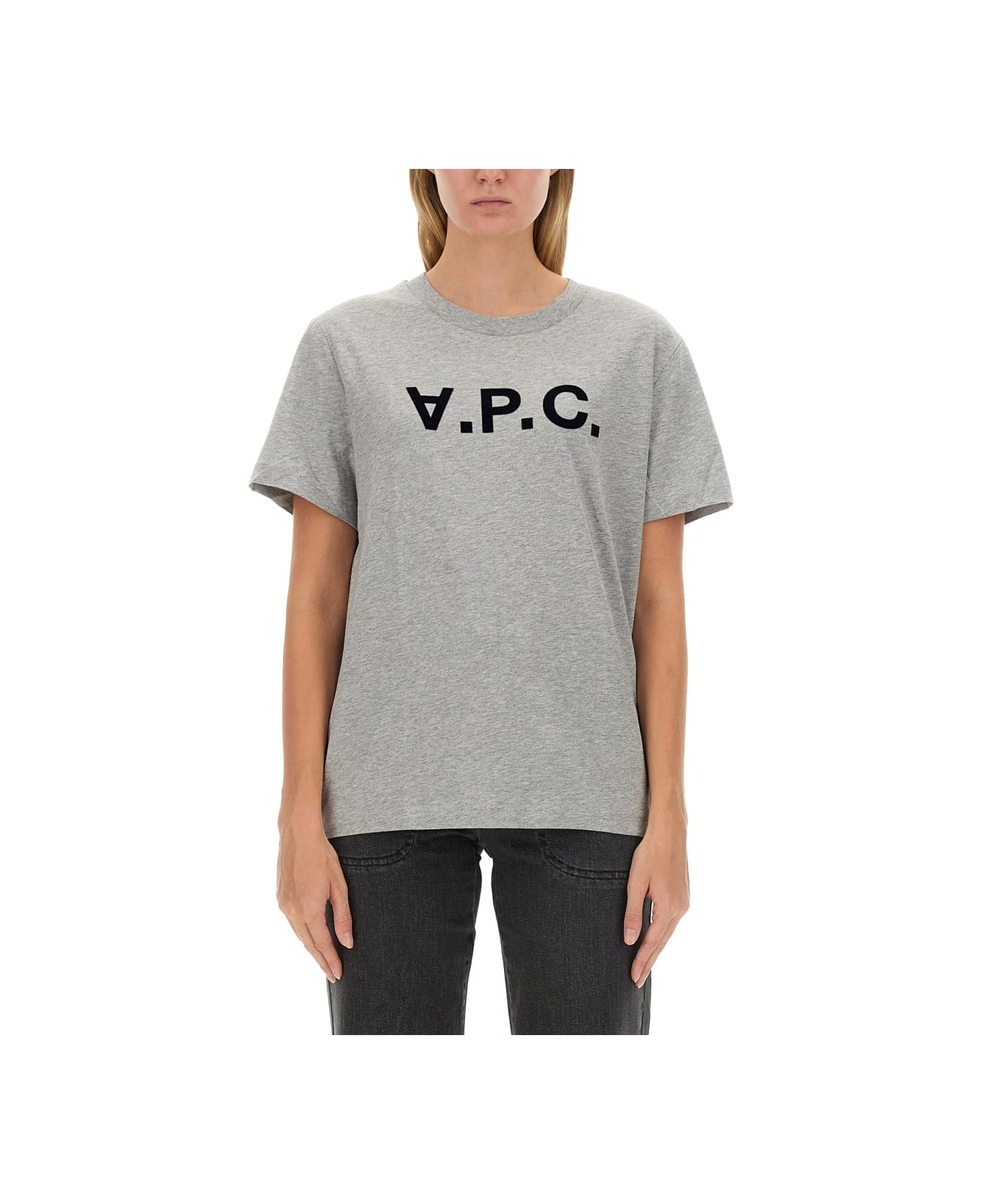A.P.C. T-shirt Con Logo - Grigio