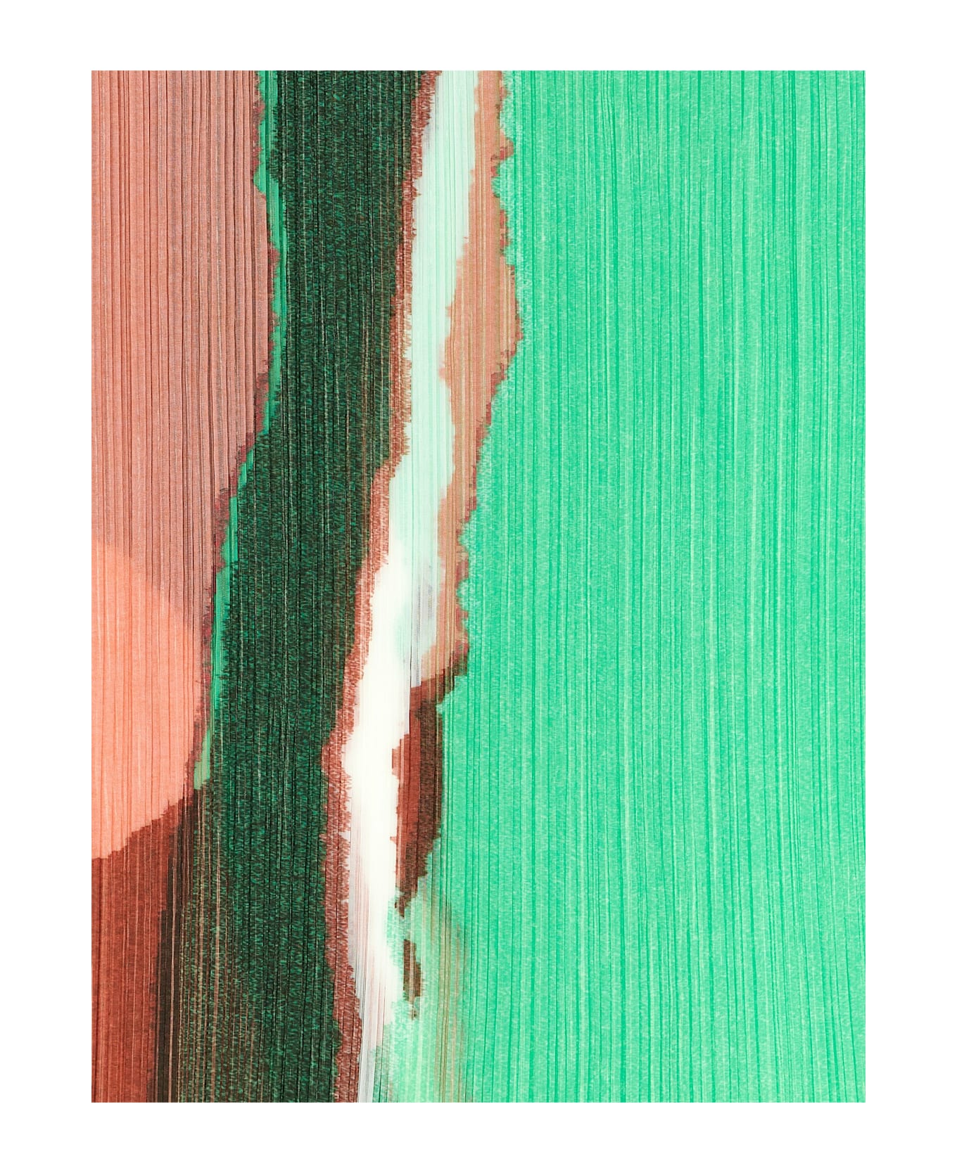 Pleats Please Issey Miyake 
grainy Colors Madame-t
 Stole - Green