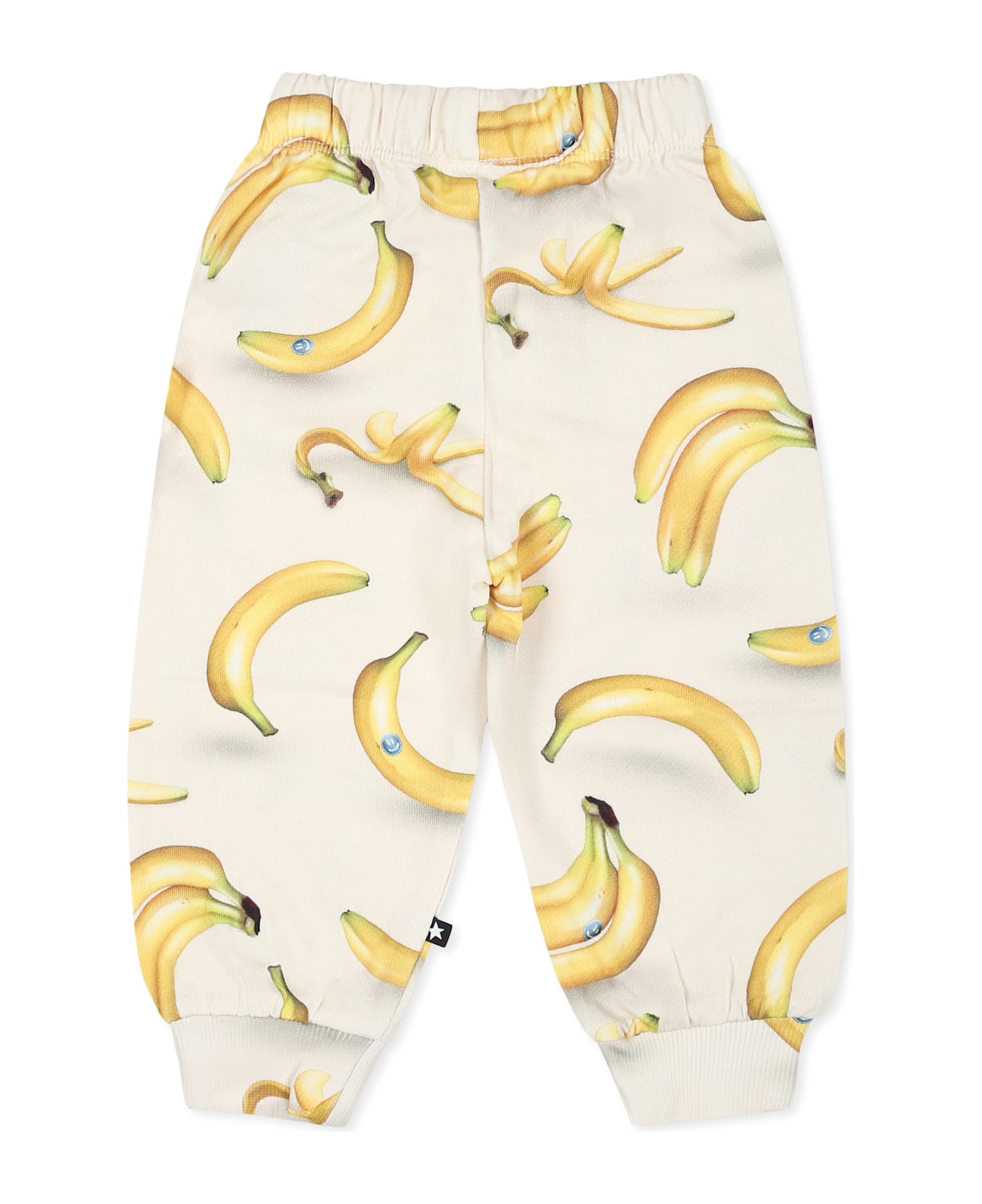 Molo Ivory Trousers For Babykids With Banana - Ivory