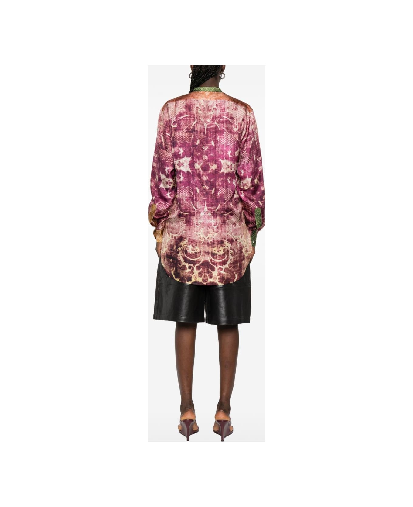Pierre-Louis Mascia Printed Silk Shirt - Purple