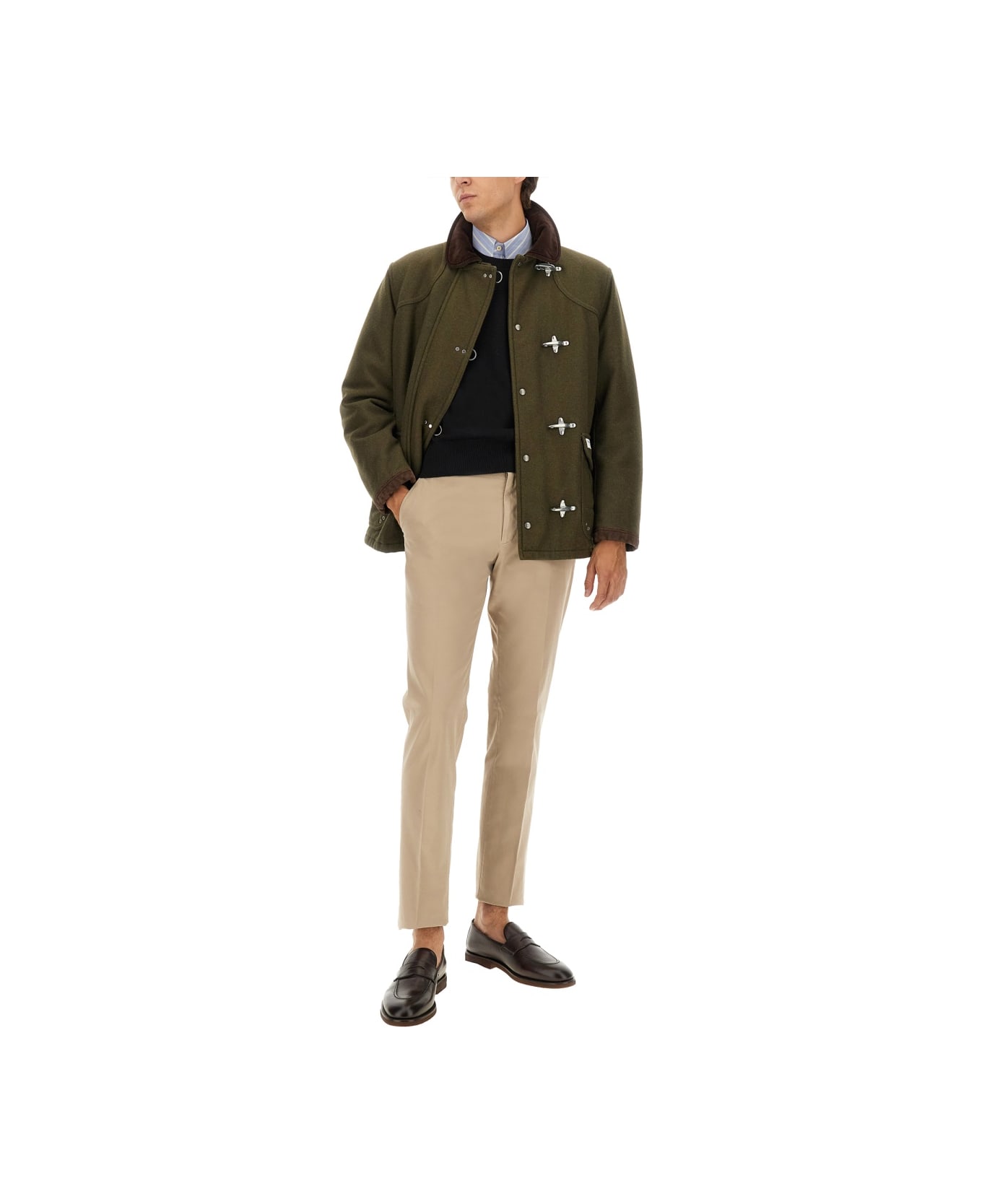 Fay "4 Hooks" Jacket - MILITARY GREEN