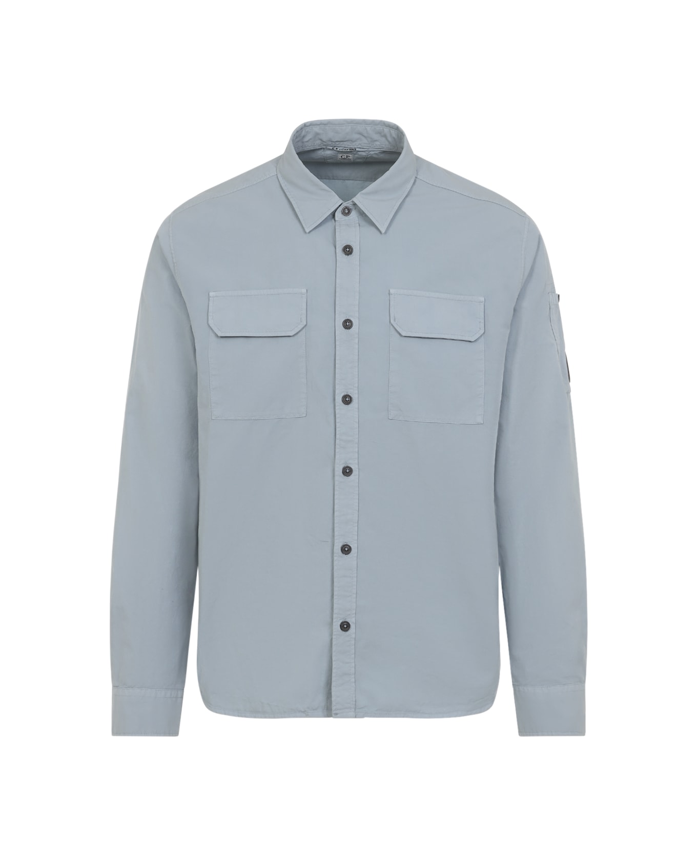 C.P. Company Organic Gabardine Shirt - Silver Blue