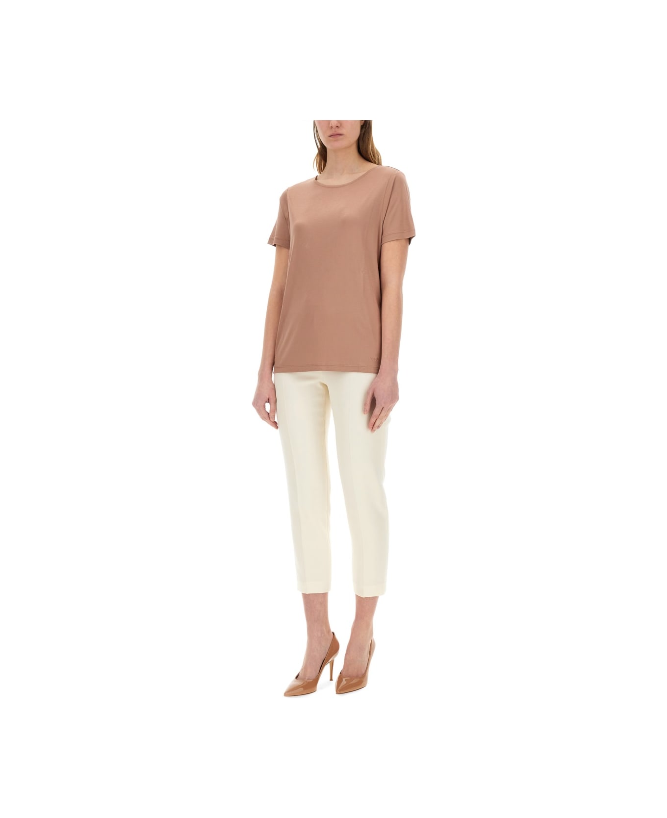 Fay Regular Fit T-shirt - NUDE