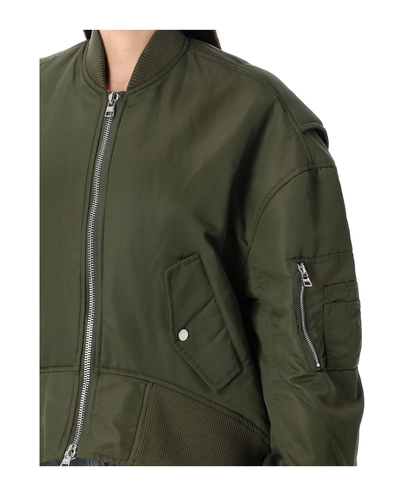 J.W. Anderson Oversized Bomber Jacket - OLIVE