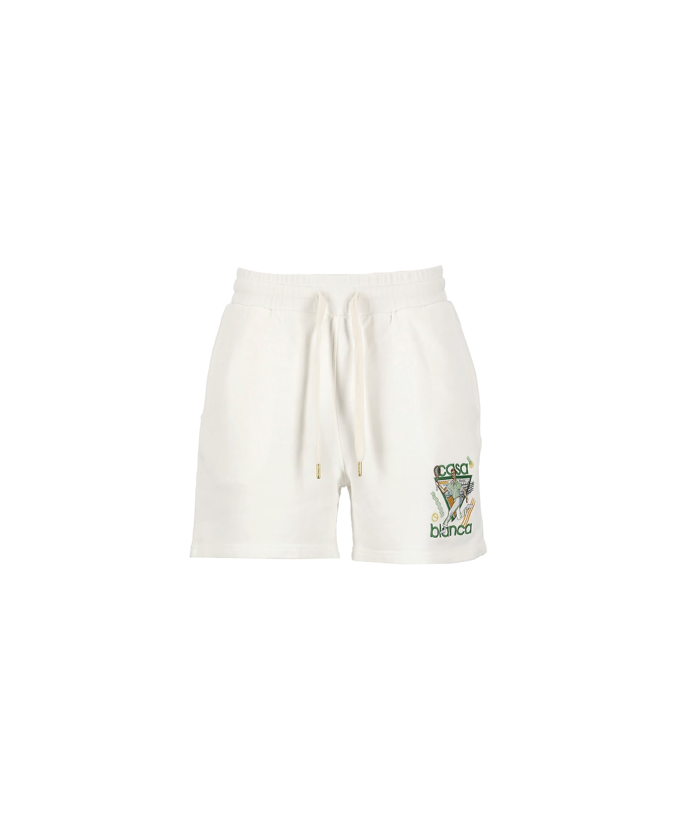 Casablanca Cotton Shorts - White ショートパンツ
