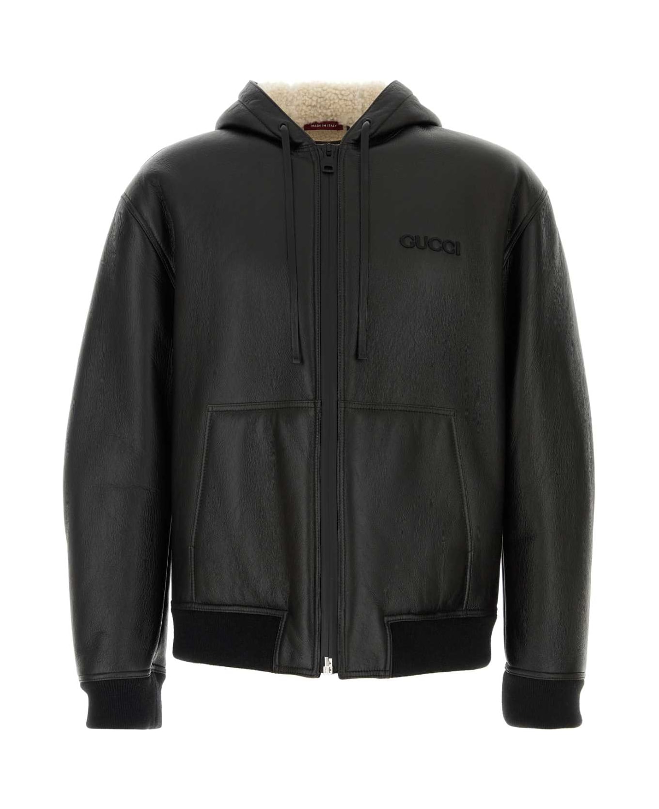 Gucci Black Leather Jacket - BLACKIVORY