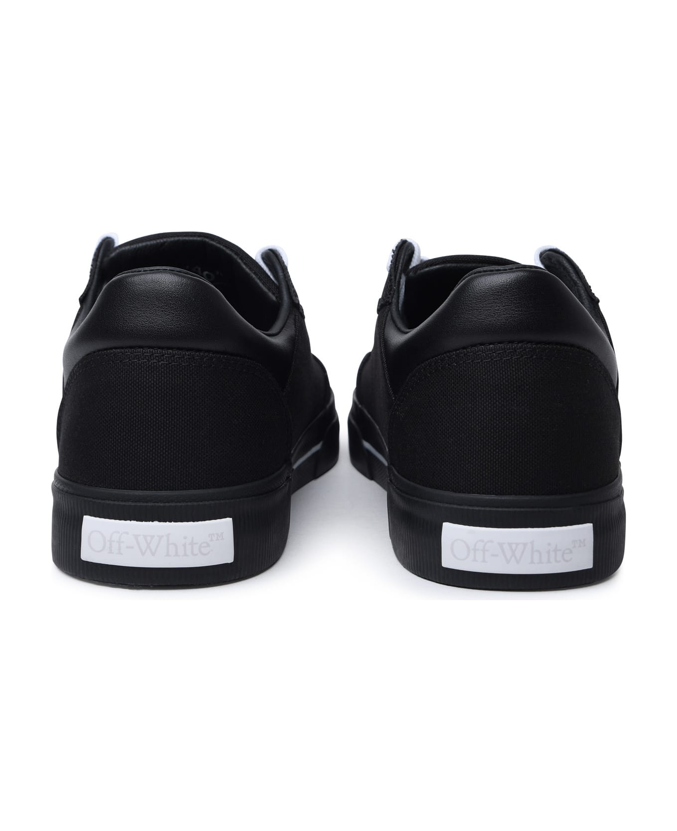 Off-White 'new Vulcanized' Black Fabric Sneakers - Black