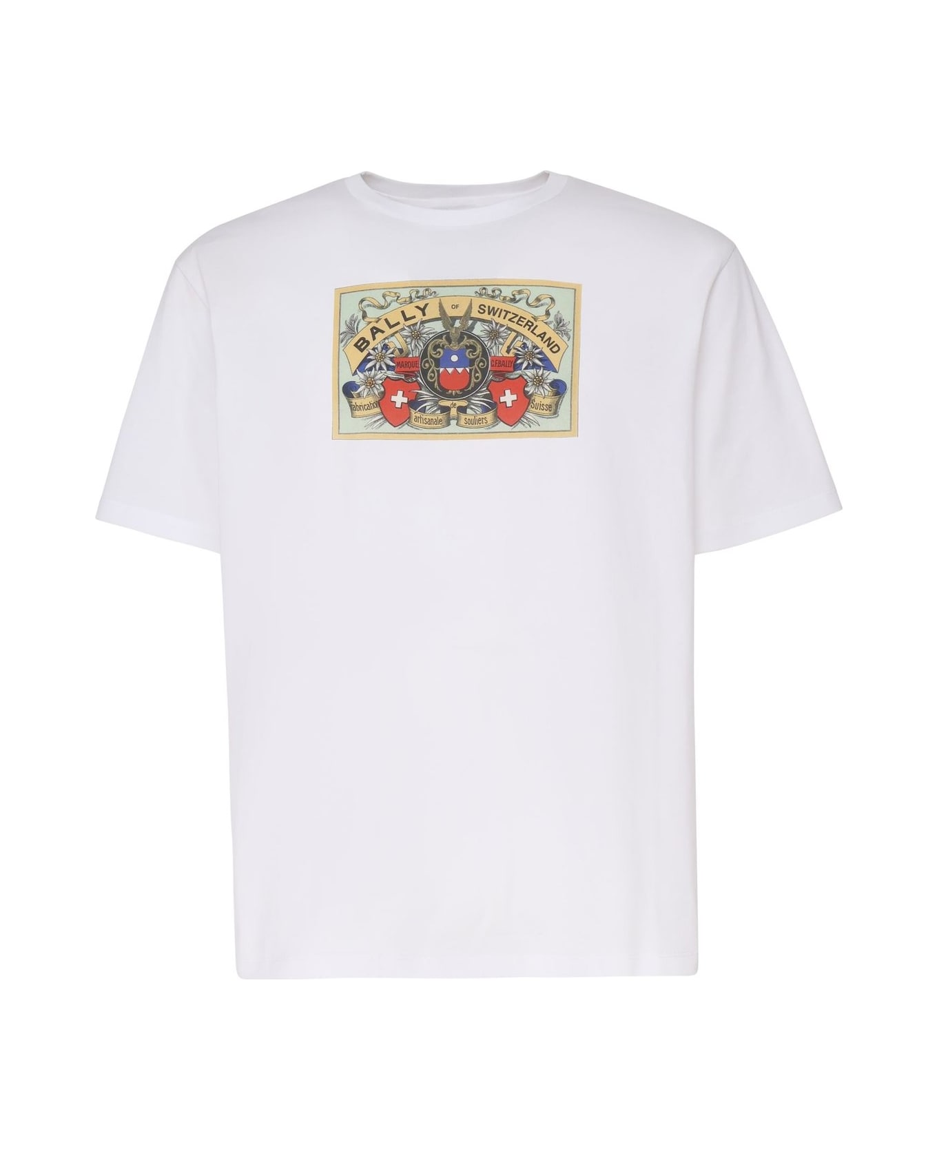 Bally Logo-printed Crewneck T-shirt - White