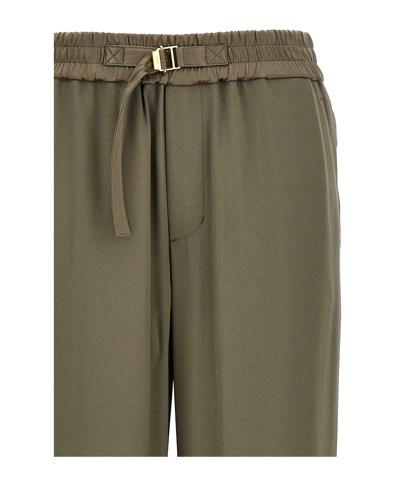 Ami Alexandre Mattiussi Buckle Pants - Beige