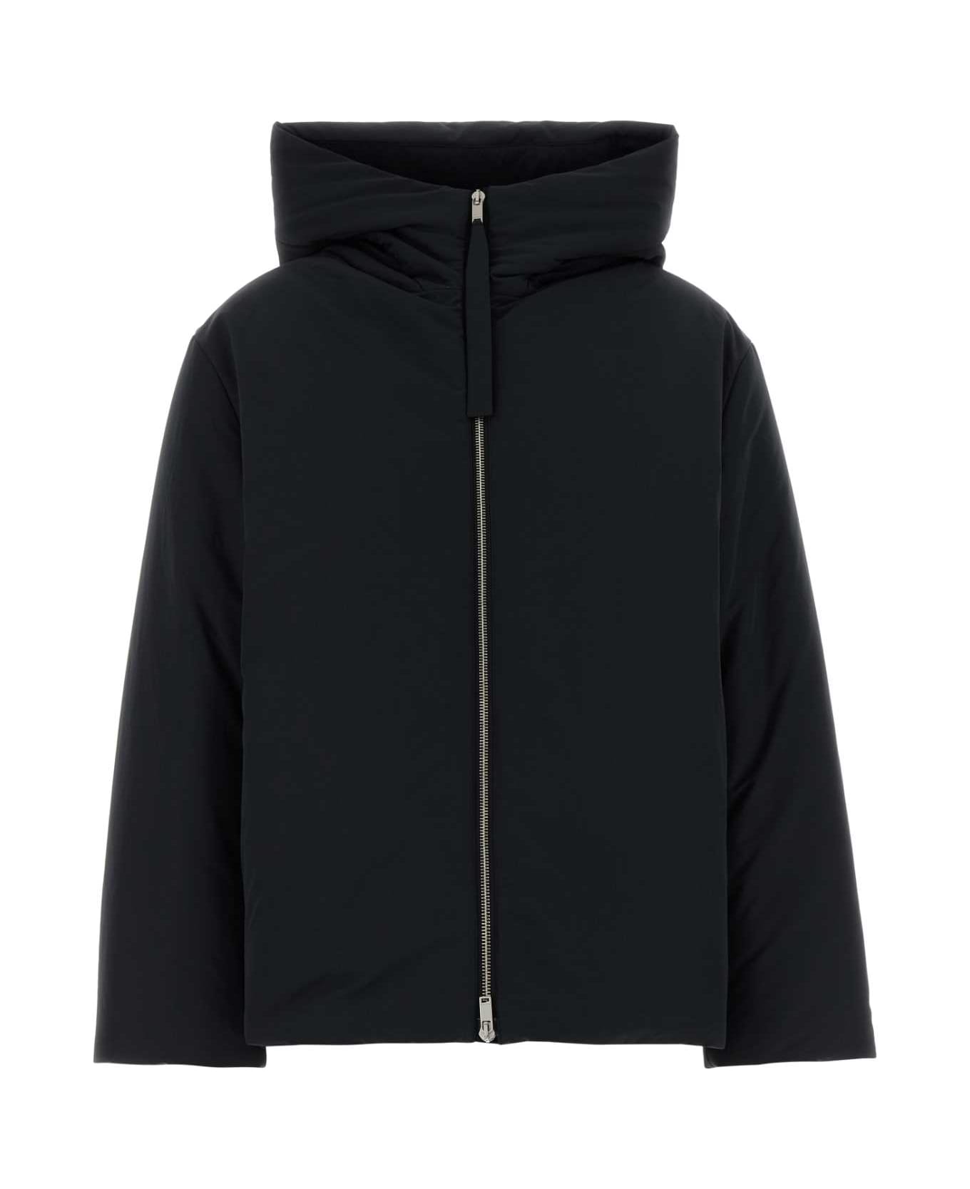 Jil Sander Black Polyester Down Jacket - BLACK