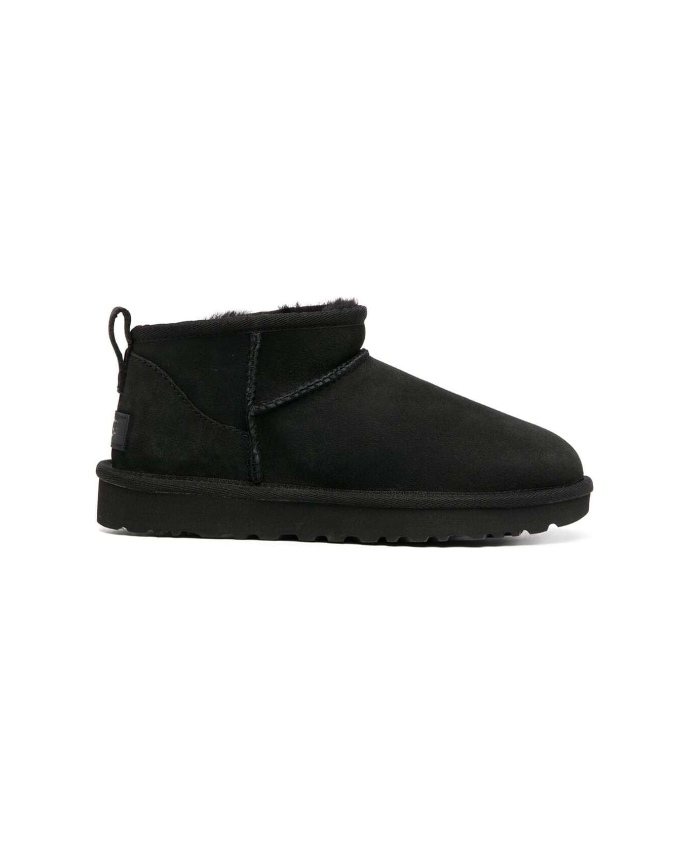 UGG Black 
ultra Mini
 Boots In Suede Woman - Black