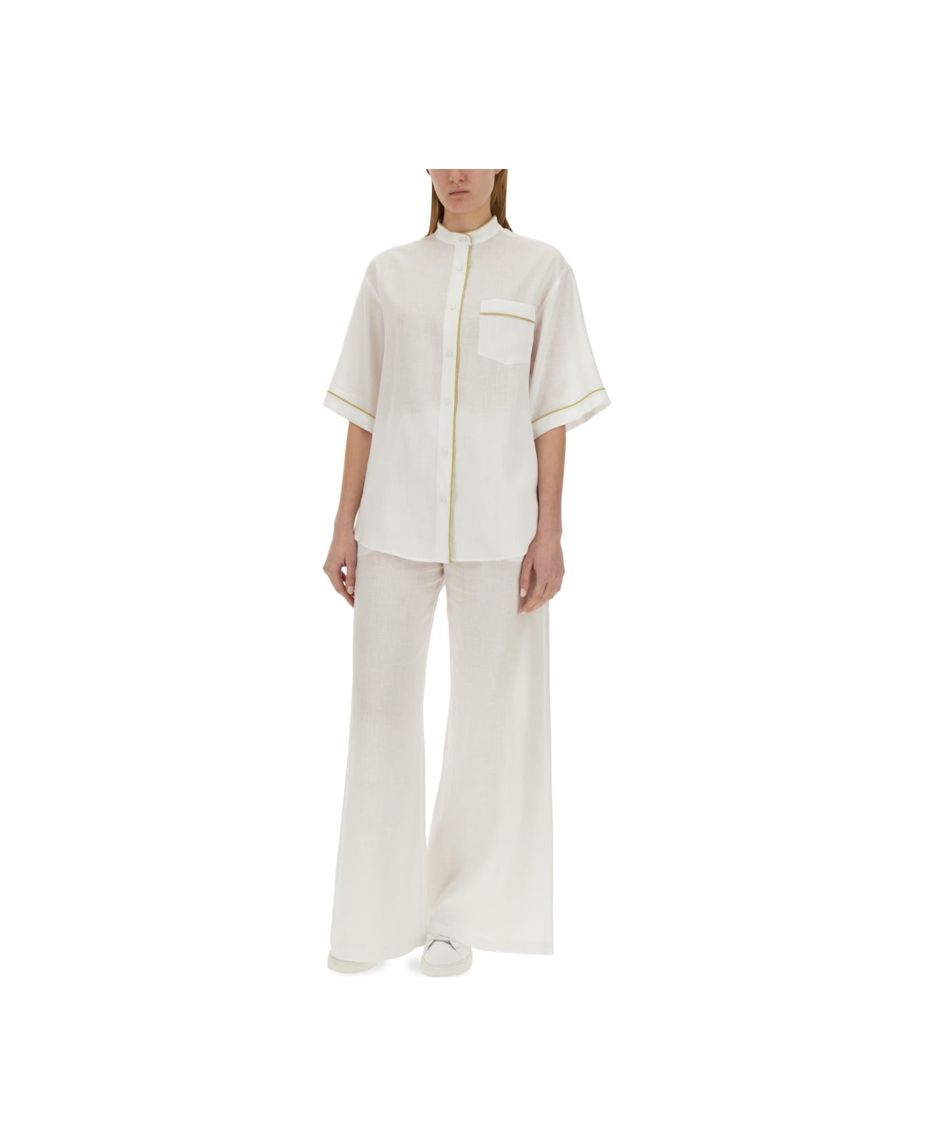 Fabiana Filippi Linen Shirt - WHITE