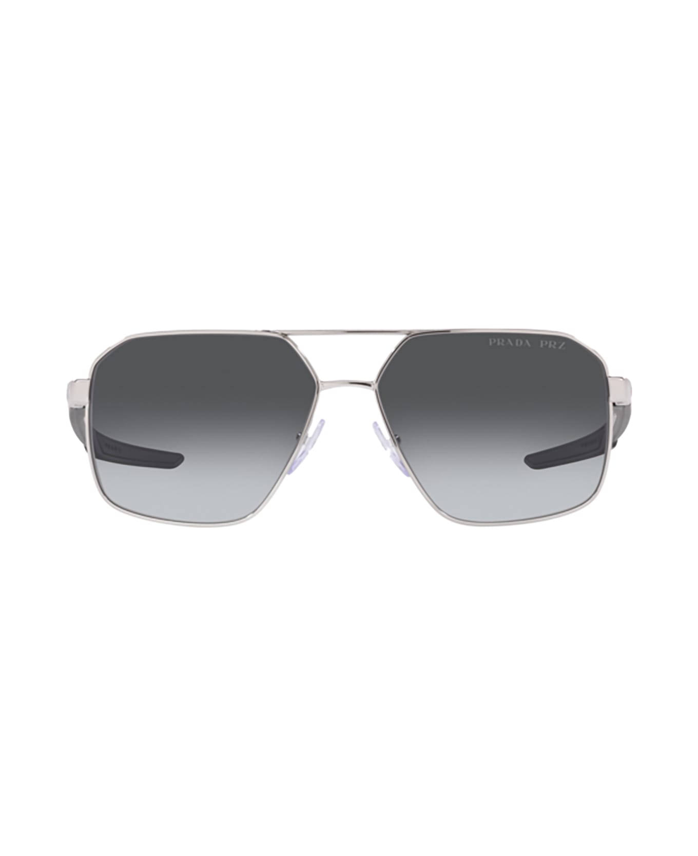 Prada Linea Rossa Ps 55ws Silver Sunglasses - Silver