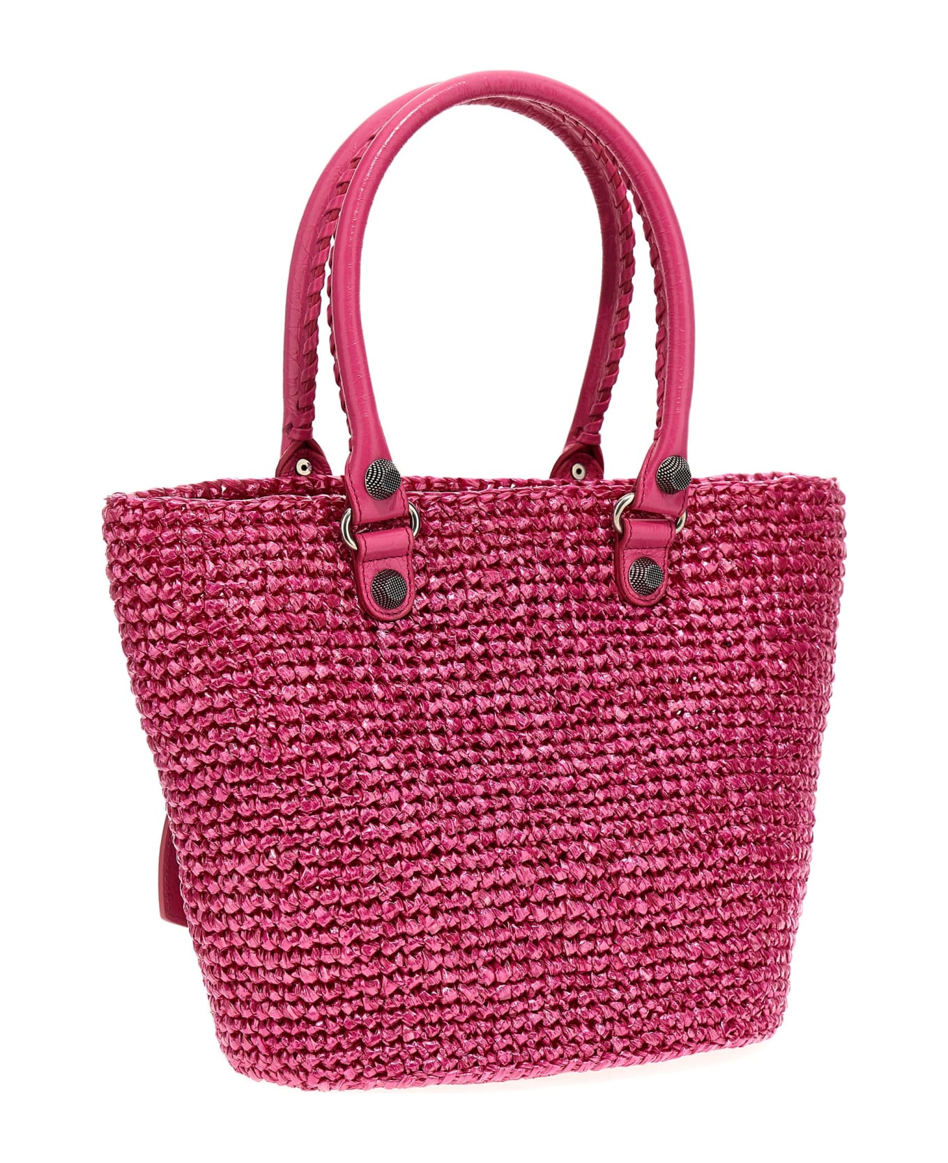 Balenciaga 'le Cagole Panier' Shopping Bag - Fuchsia