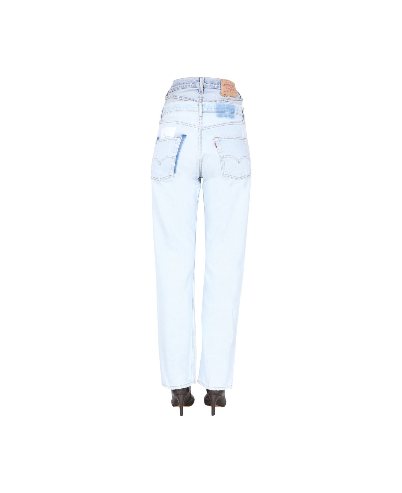 1/OFF Double Waisted Jeans - DENIM name:463