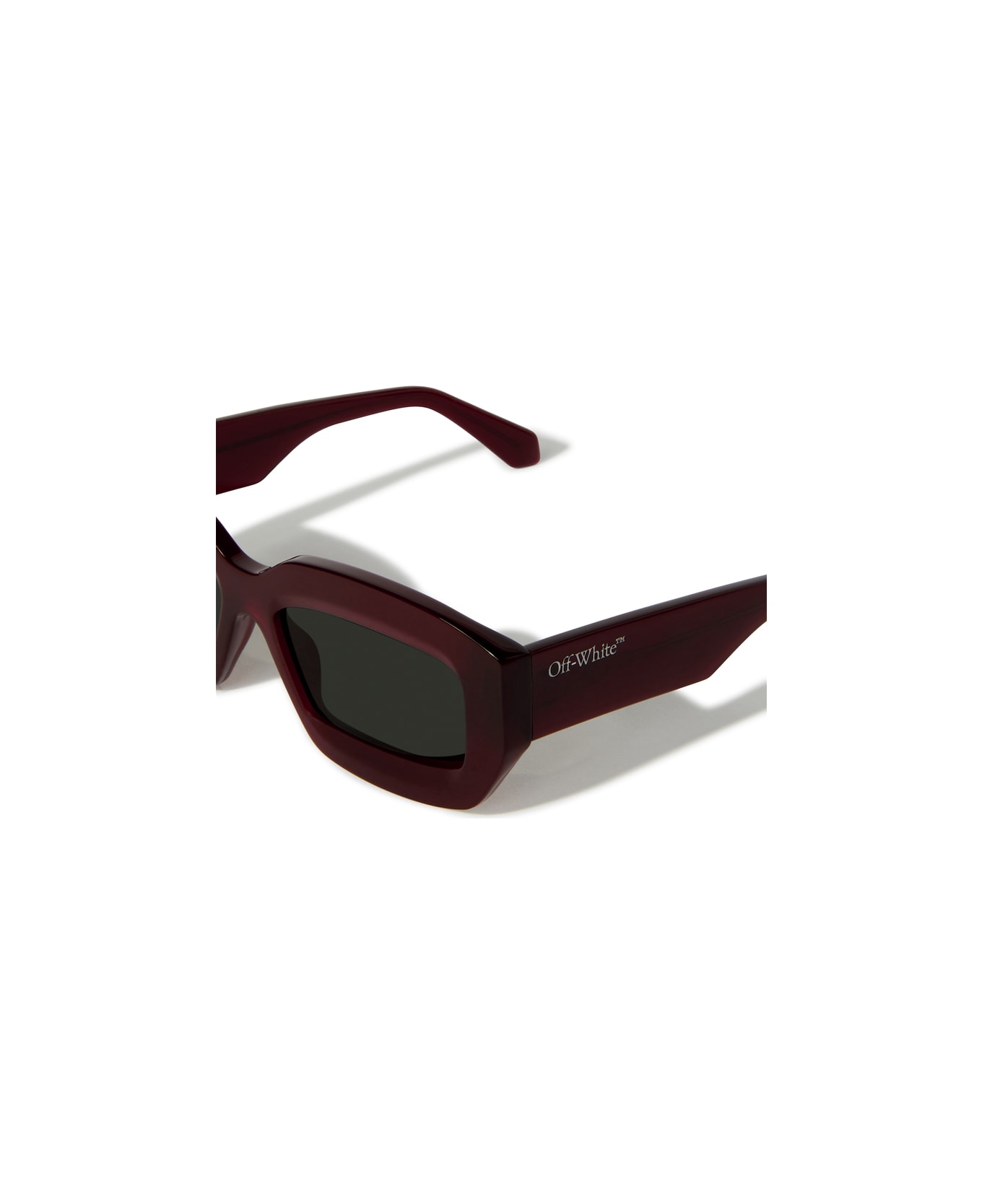 Off-White Off White Oeri138 Charlotte 2807 Burgundy Dark Grey Sunglasses - Rosso