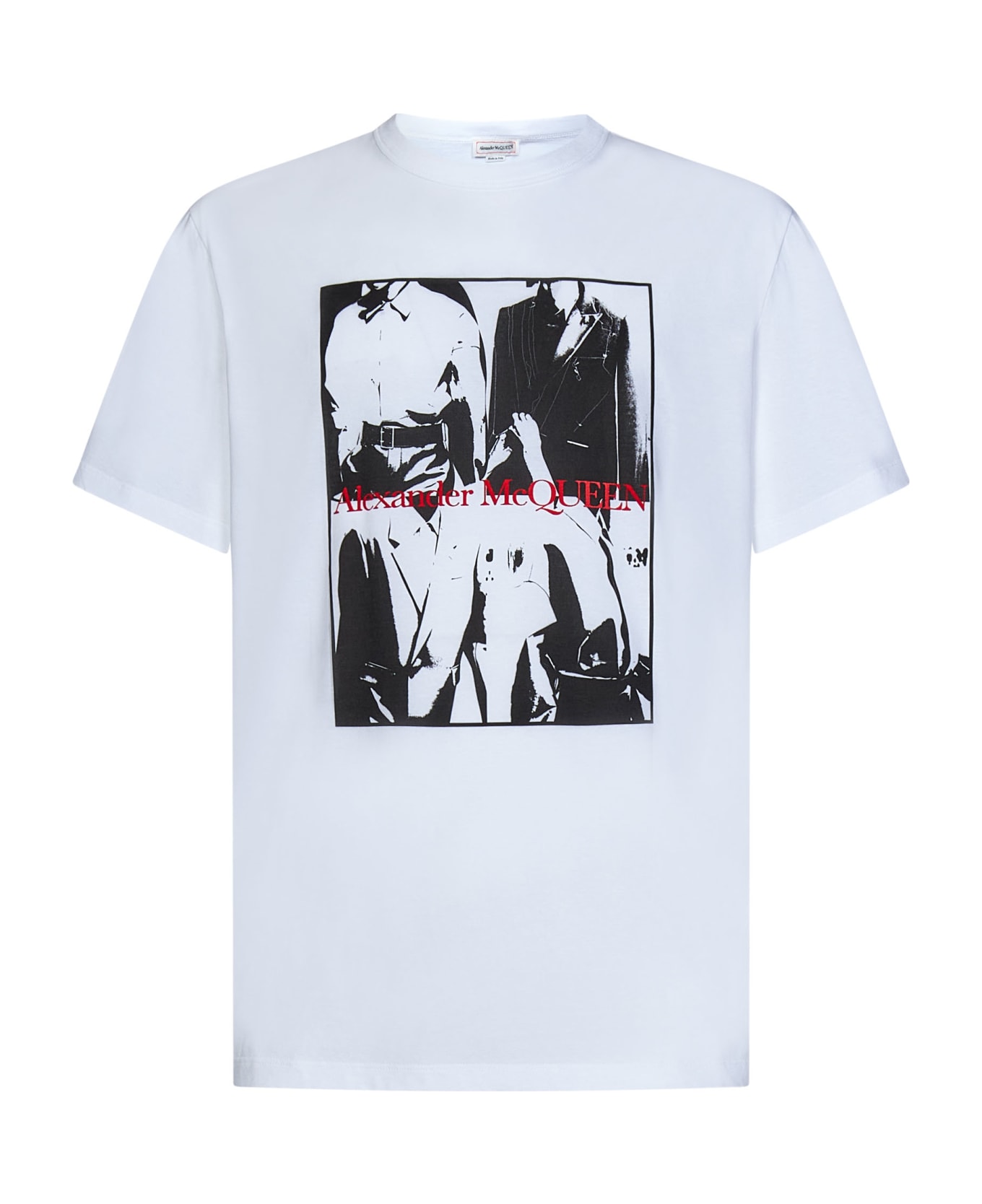 Alexander McQueen Cotton Printed T-shirt - White