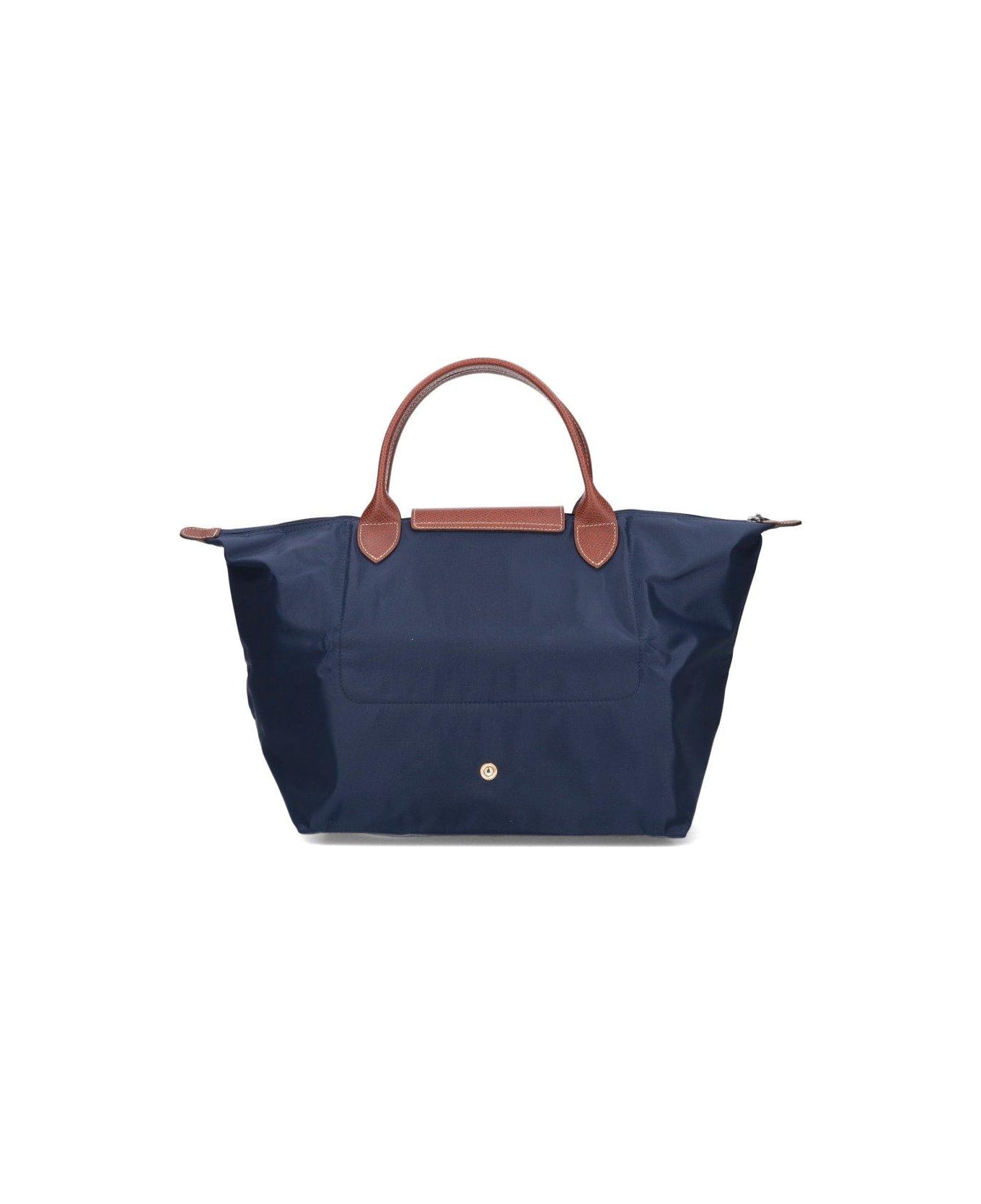 Longchamp Le Pliage Medium Top Handle Bag - Marine