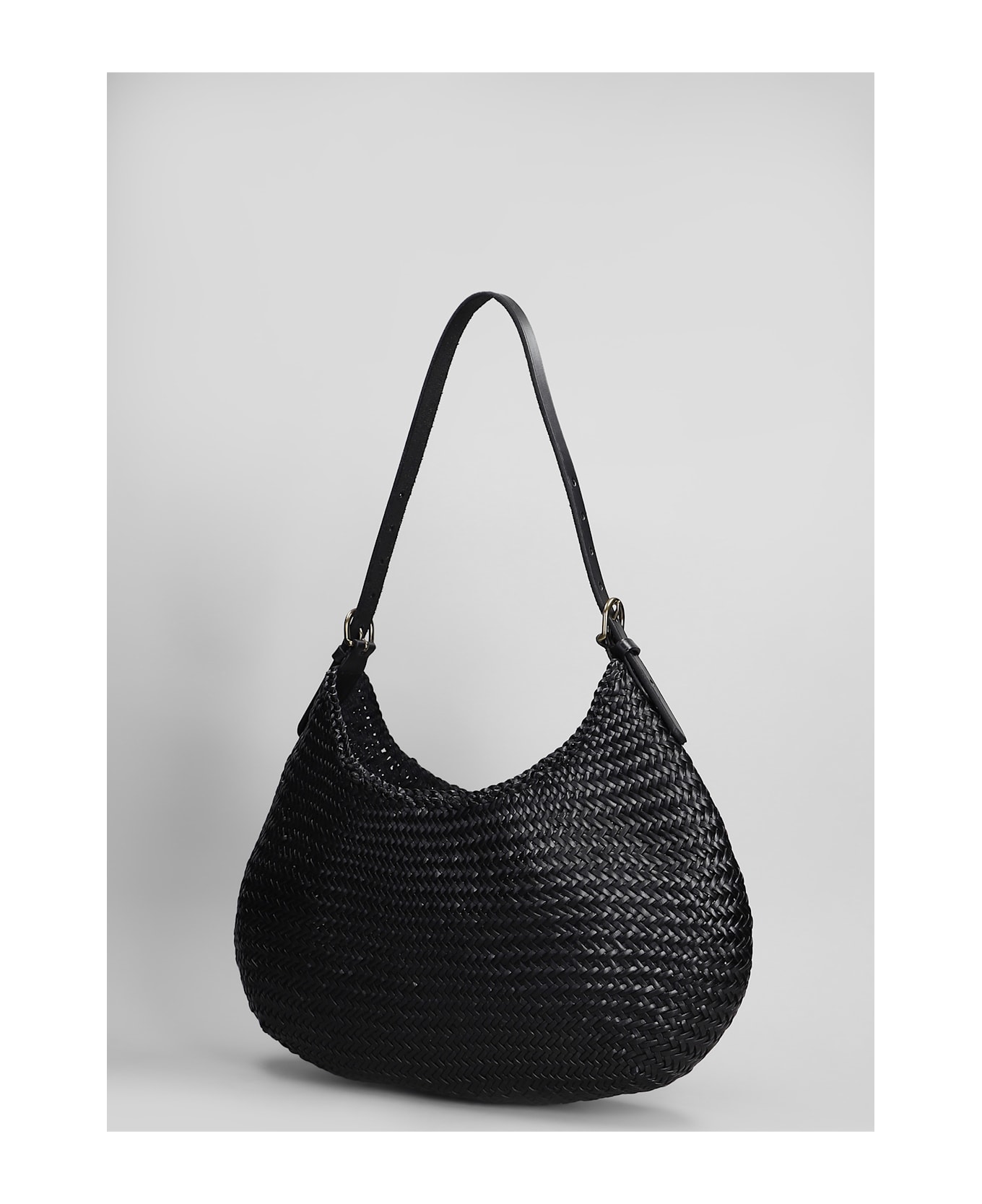 Dragon Diffusion Luna Mezza Tote In Black Leather - black